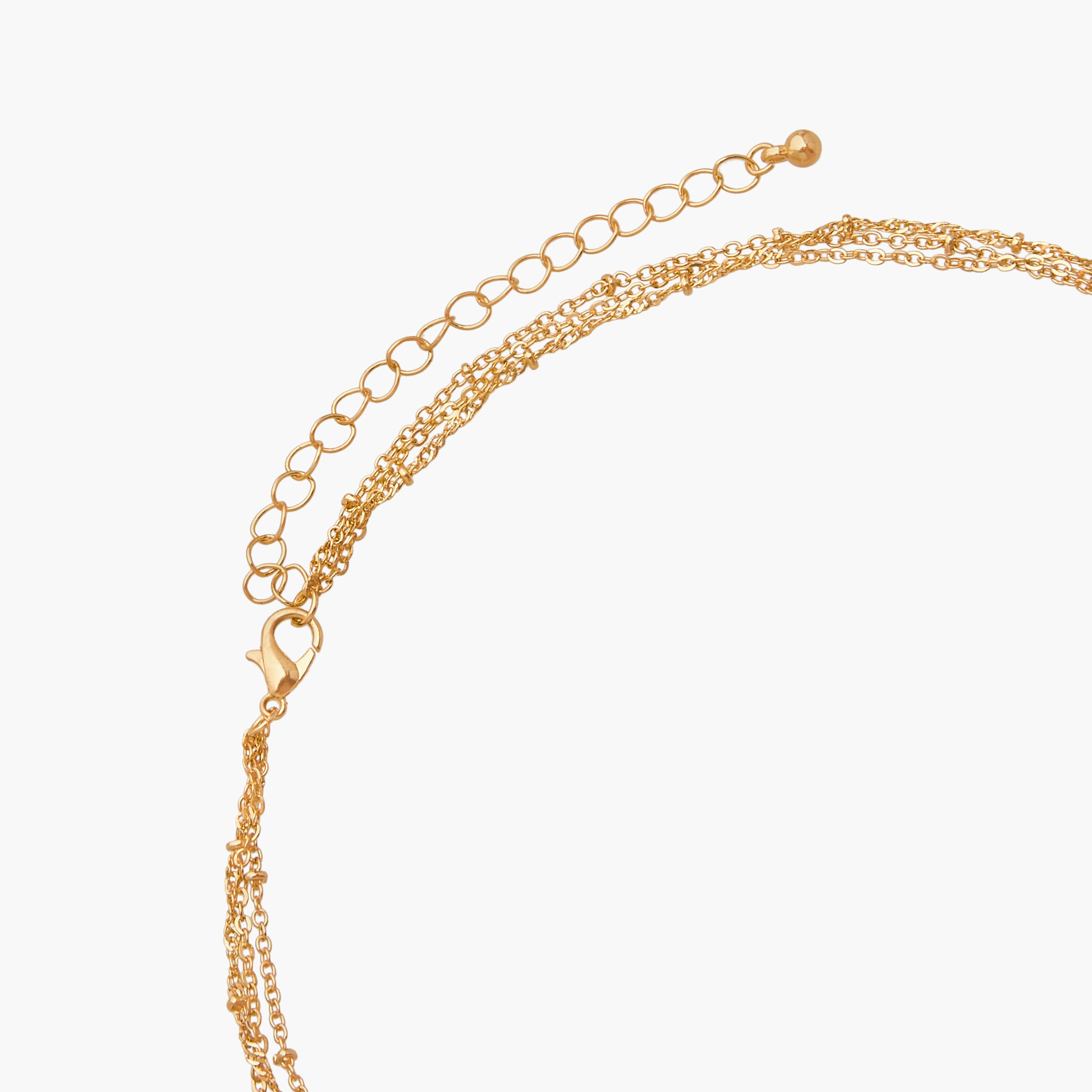 Layered Initial S Pendant Necklace with Lobster Clasp Closure-women-watchesandjewellery-jewellery-necklacesandpendants-image-4