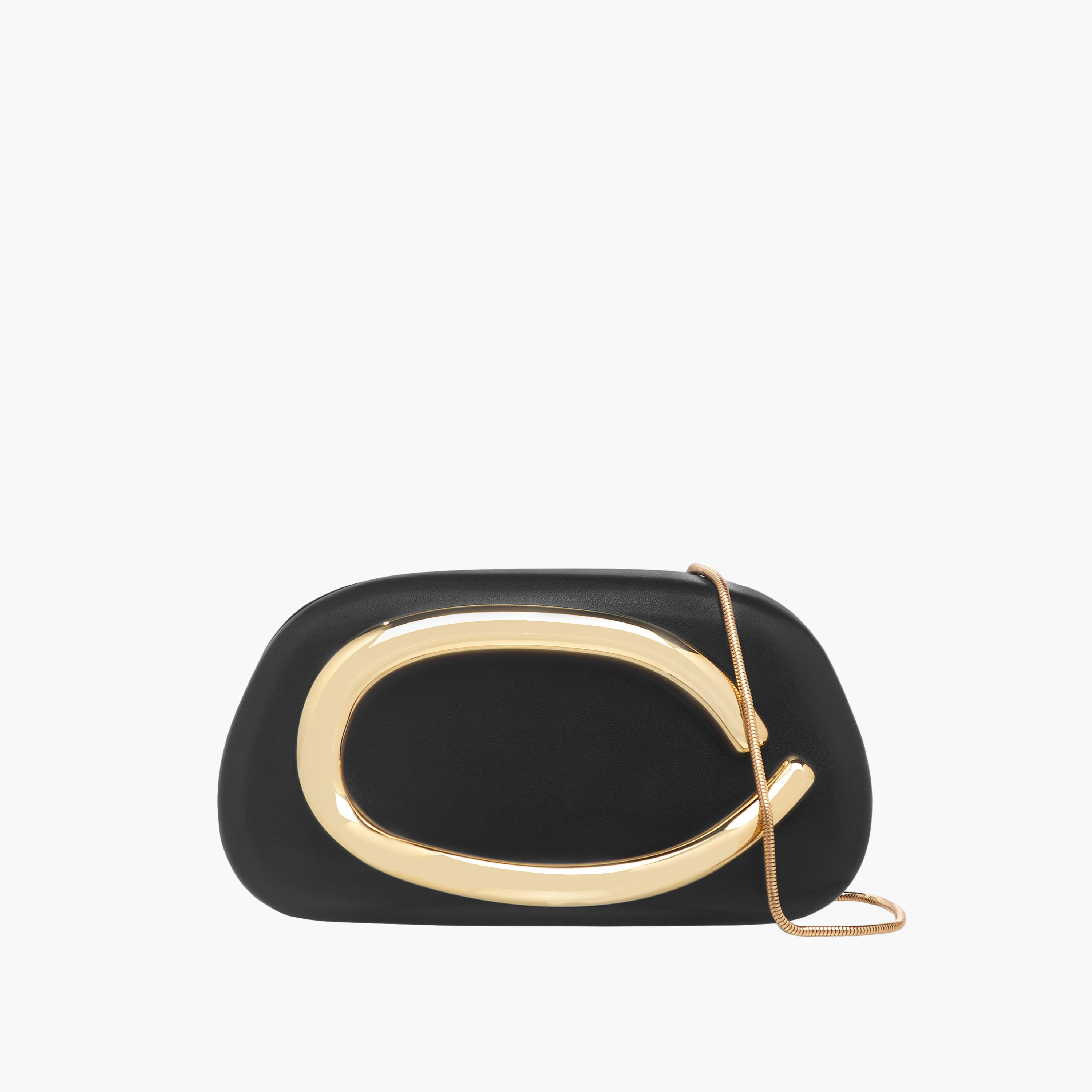 شنطة كلاتش بحلية معدنية وحزام سلسلة-women-bagsandwallets-handbags-image-1