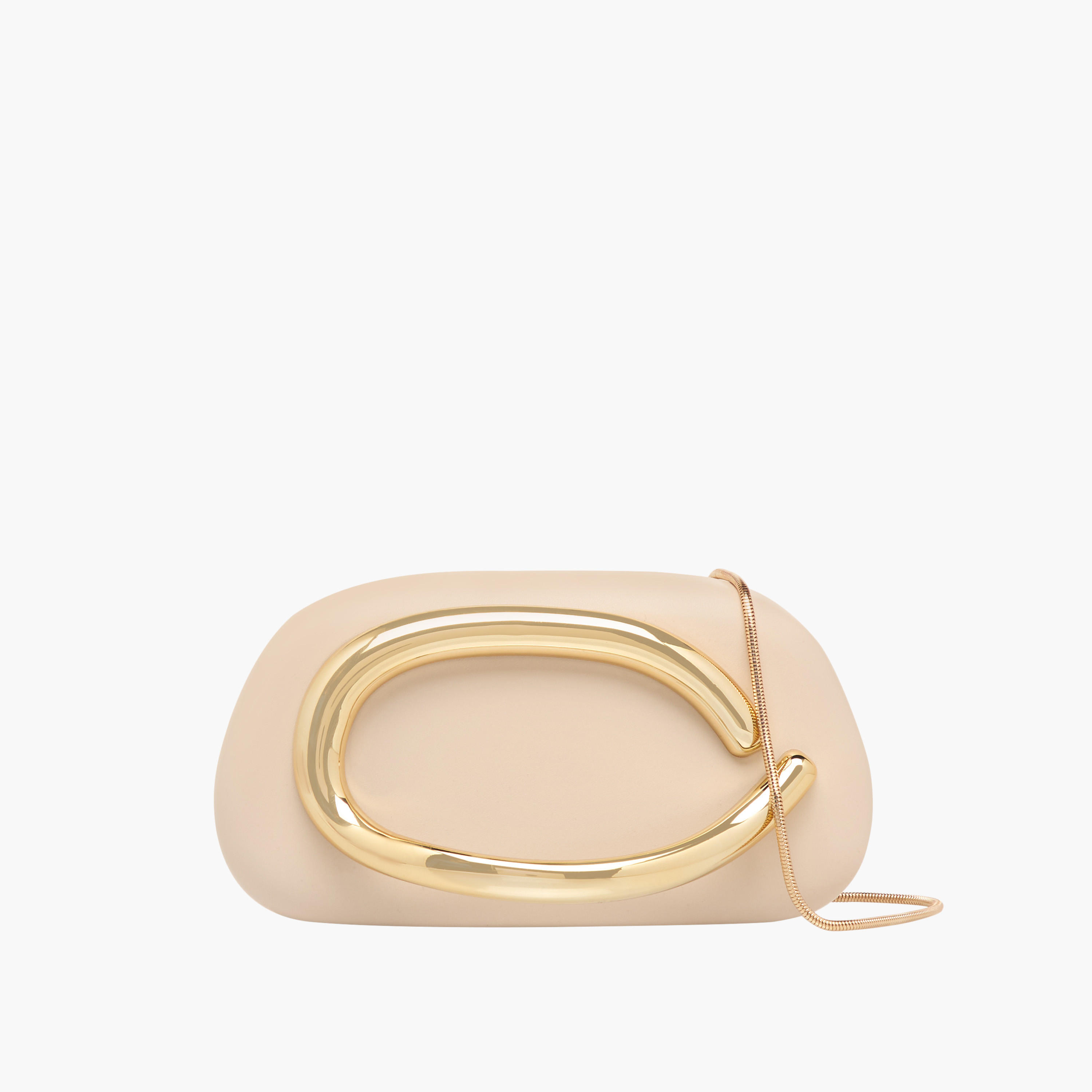 Metal Trim Clutch Bag with Chain Strap-women-bagsandwallets-handbags-image-1