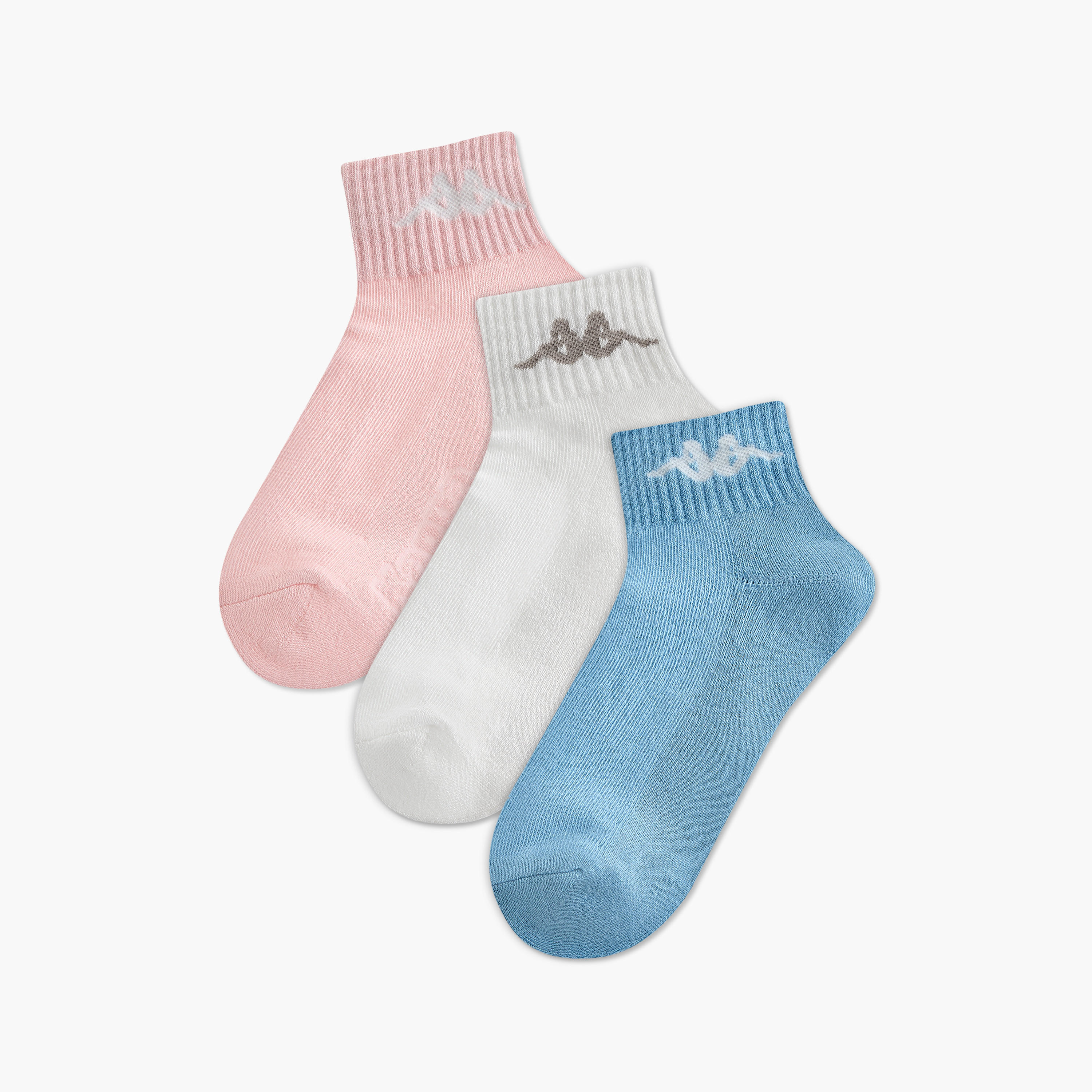 Kappa Women's Crew Length Socks - Set of 3-women-socksandstockings-image-1