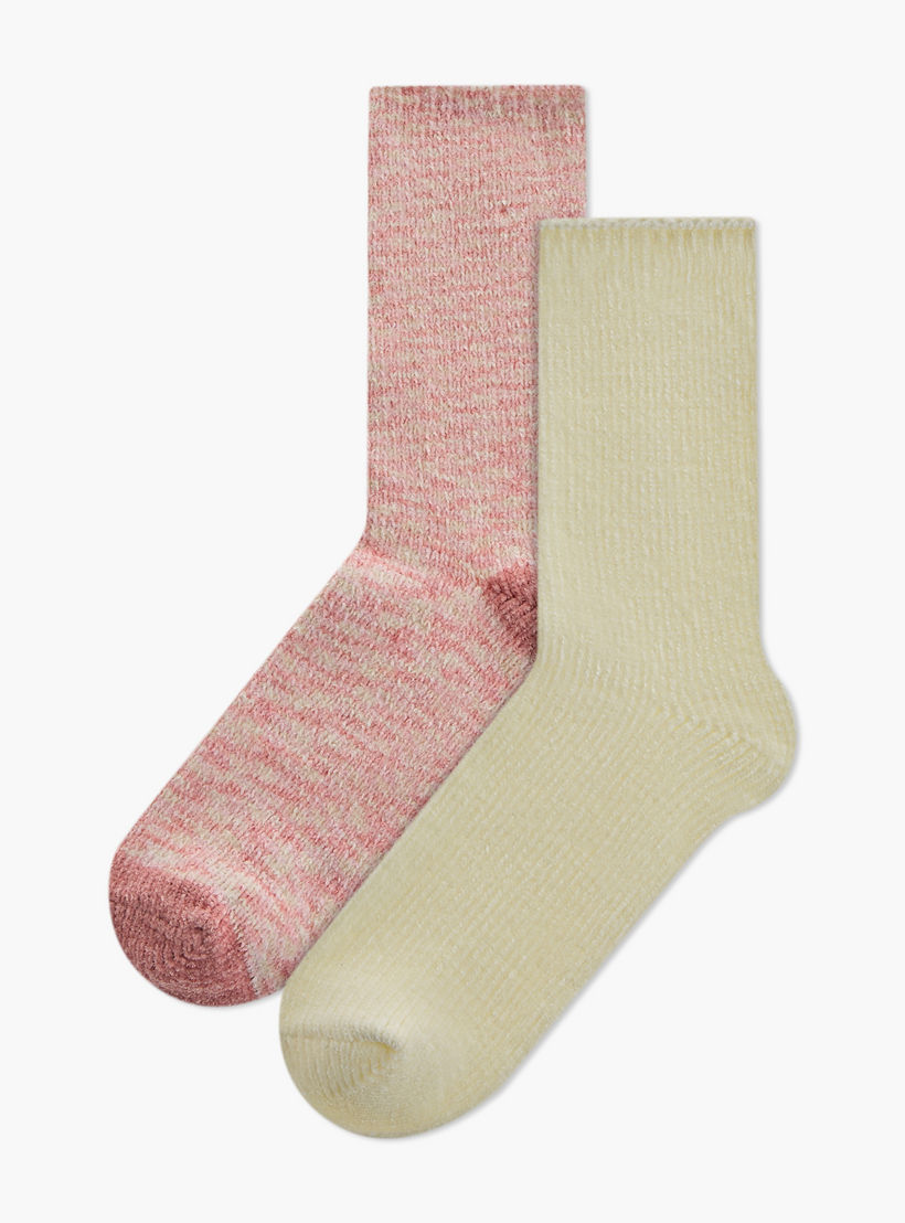 Pack of 2 Cosy Crew Length Socks-women-socksandstockings-image-1