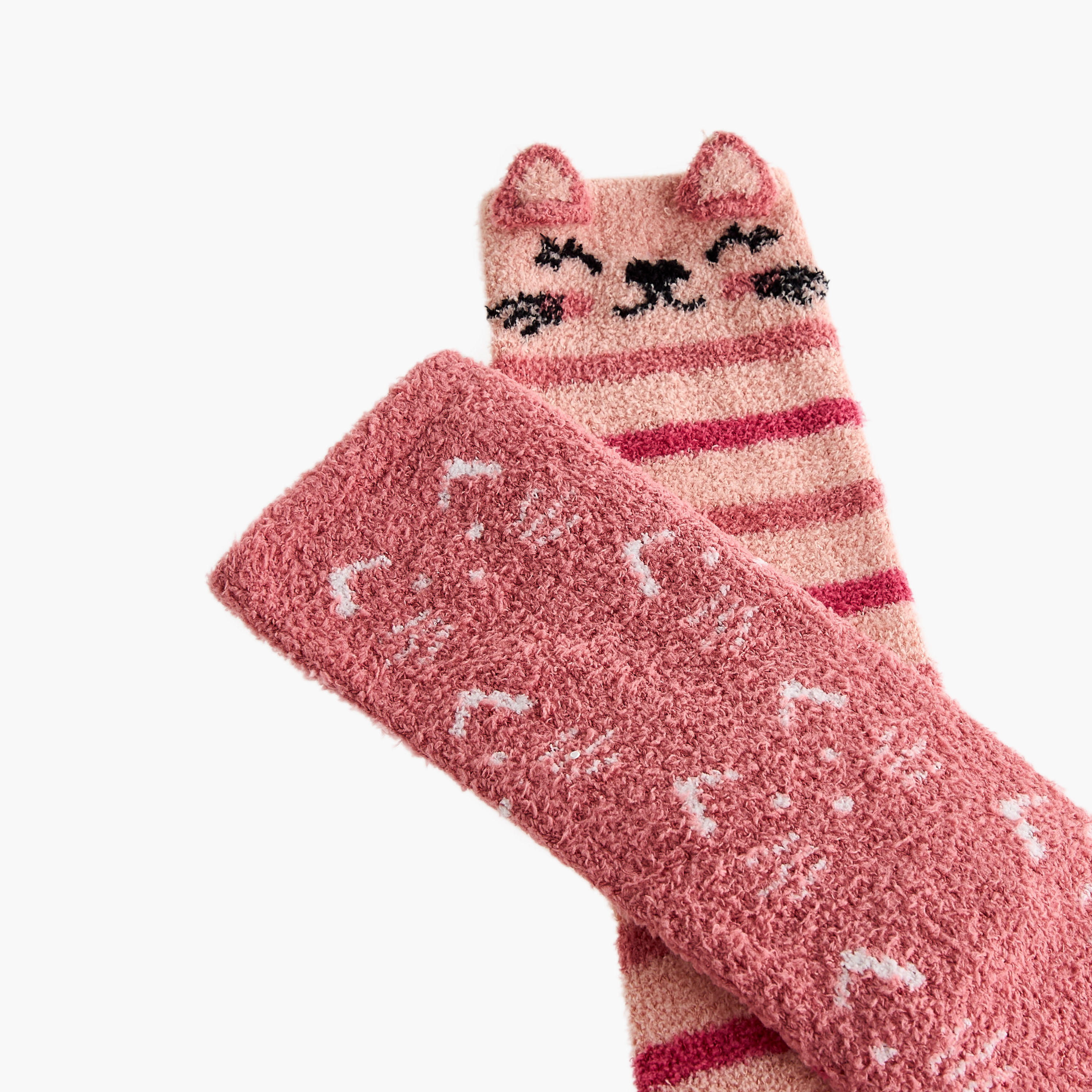 Pack of 2 Crew Length Polyester Socks-women-socksandstockings-image-3