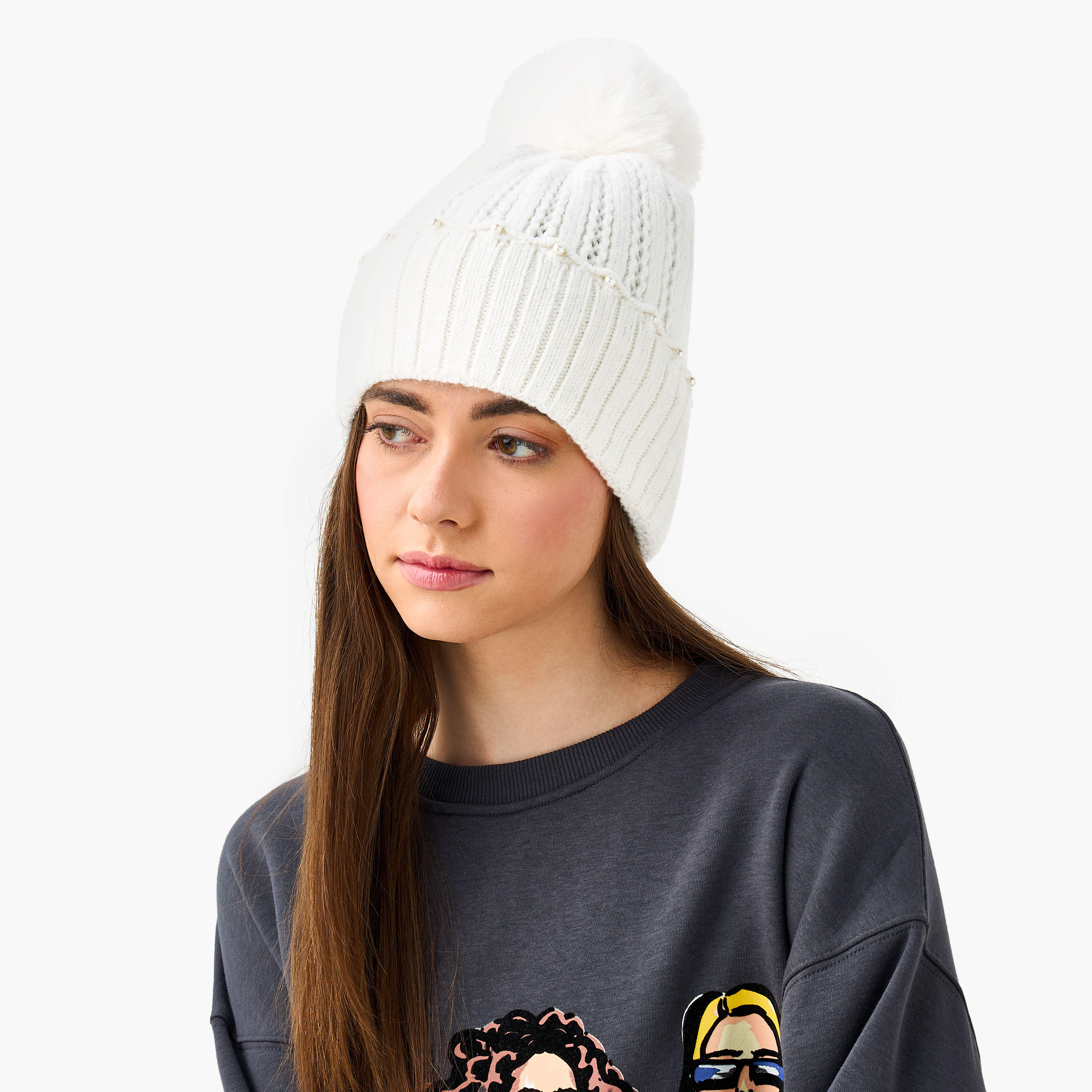 قبعة بيني مزينة-women-clothingaccessories-capsandhats-image-3