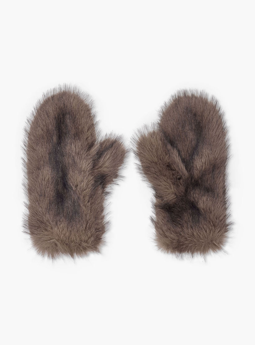 Winter Furry Mittens-women-winterwear-gloves-image-1