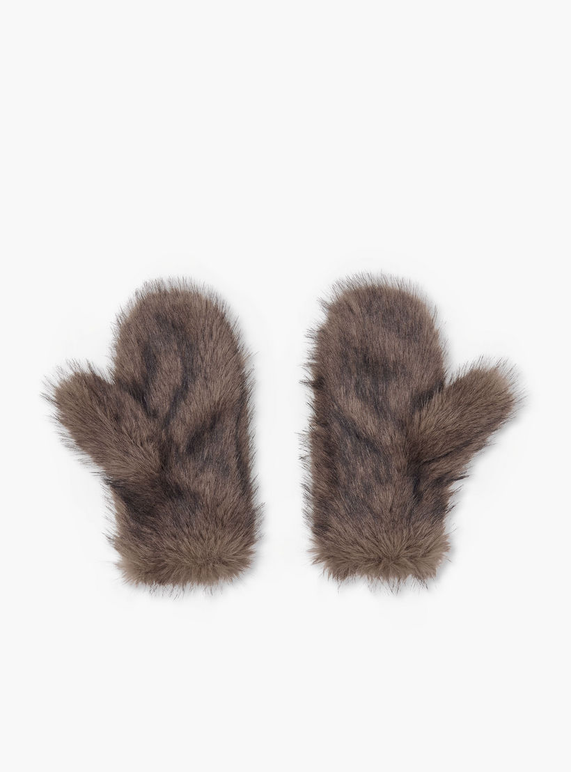 Winter Furry Mittens-women-winterwear-gloves-image-3