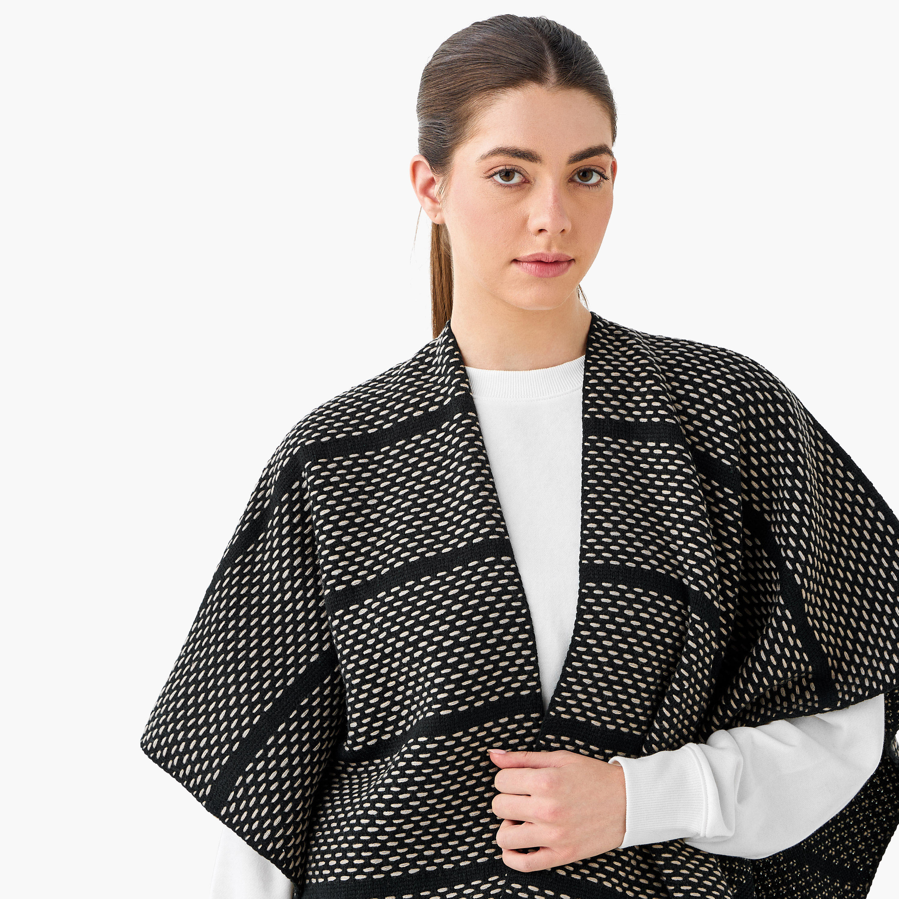 Longline Textured Cape-women-winterwear-cardigansandjumpers-cardigans-image-4