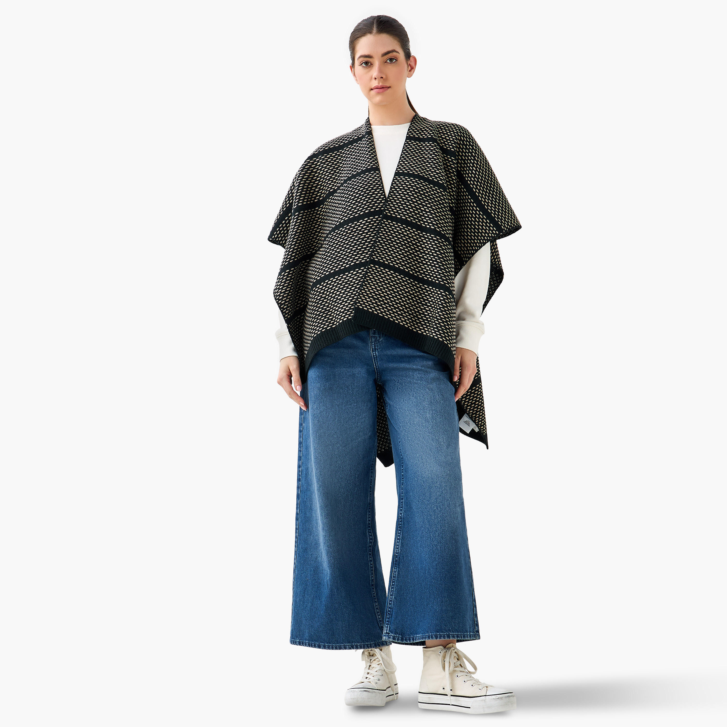 Longline Textured Cape-women-winterwear-cardigansandjumpers-cardigans-image-2