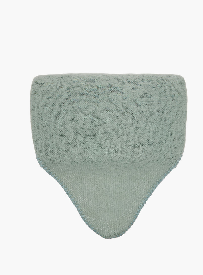 Scarf Triangle Polyester Green-women-winterwear-scarves-image-3