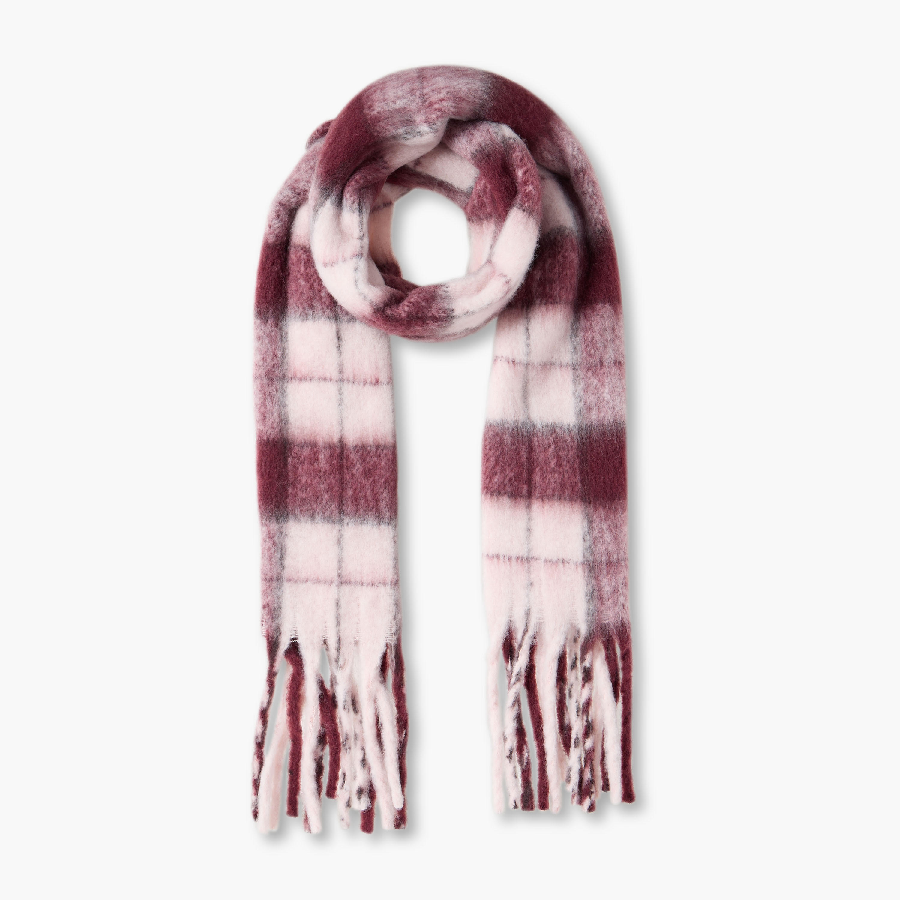 Scarf Checked Polyester Multicolour-women-winterwear-scarves-image-1