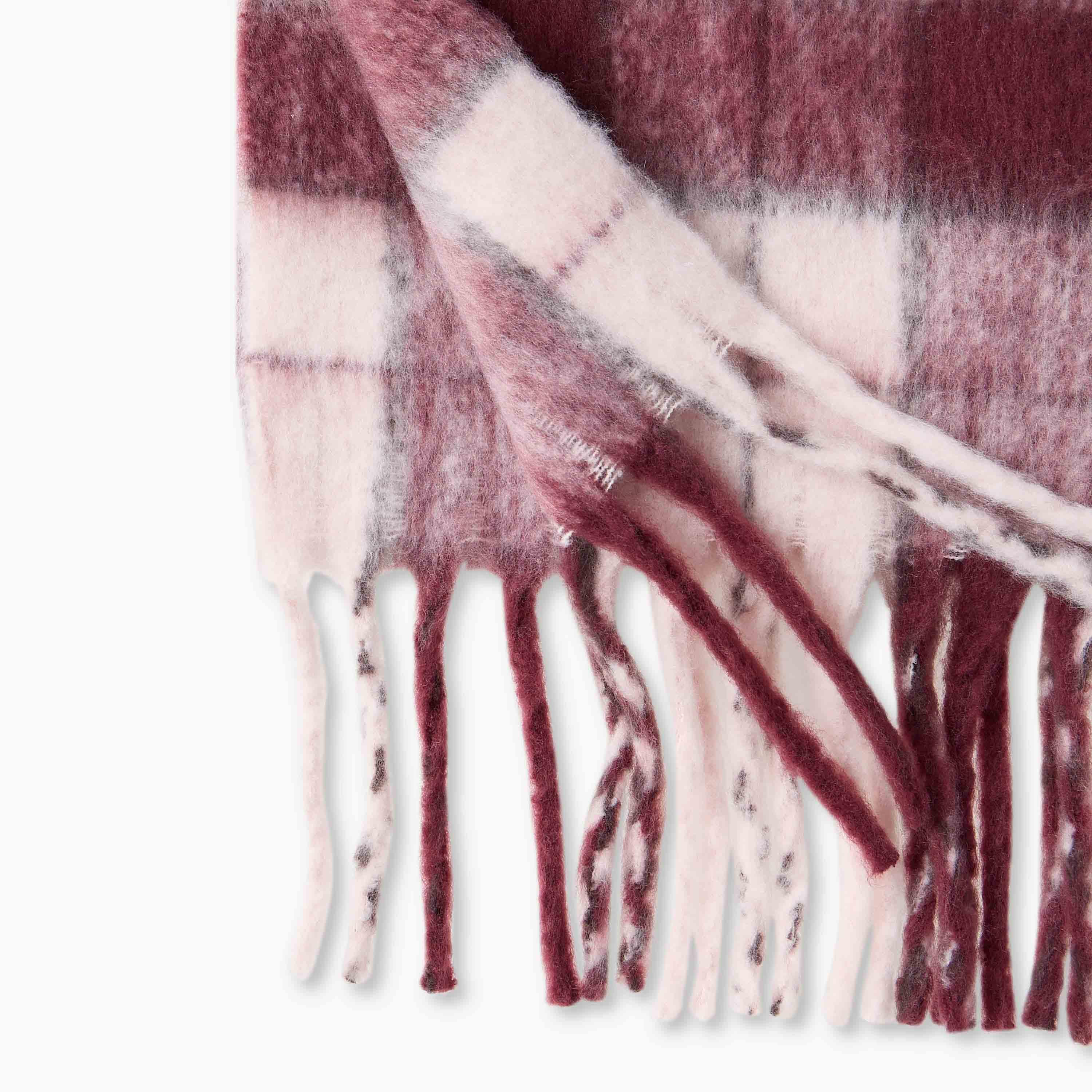 Scarf Checked Polyester Multicolour-women-winterwear-scarves-image-4