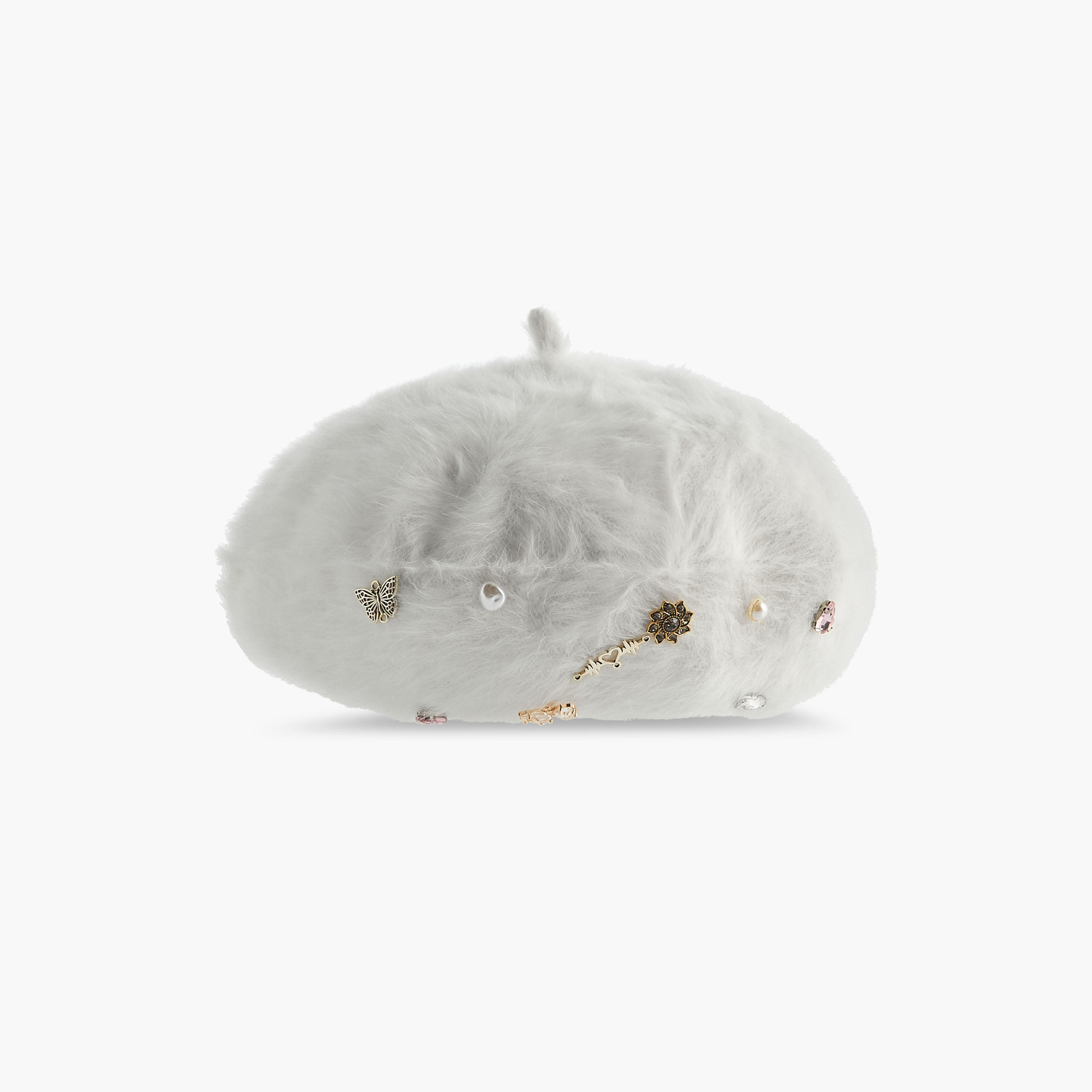Charm Detail Beret Cap-women-clothingaccessories-capsandhats-image-1