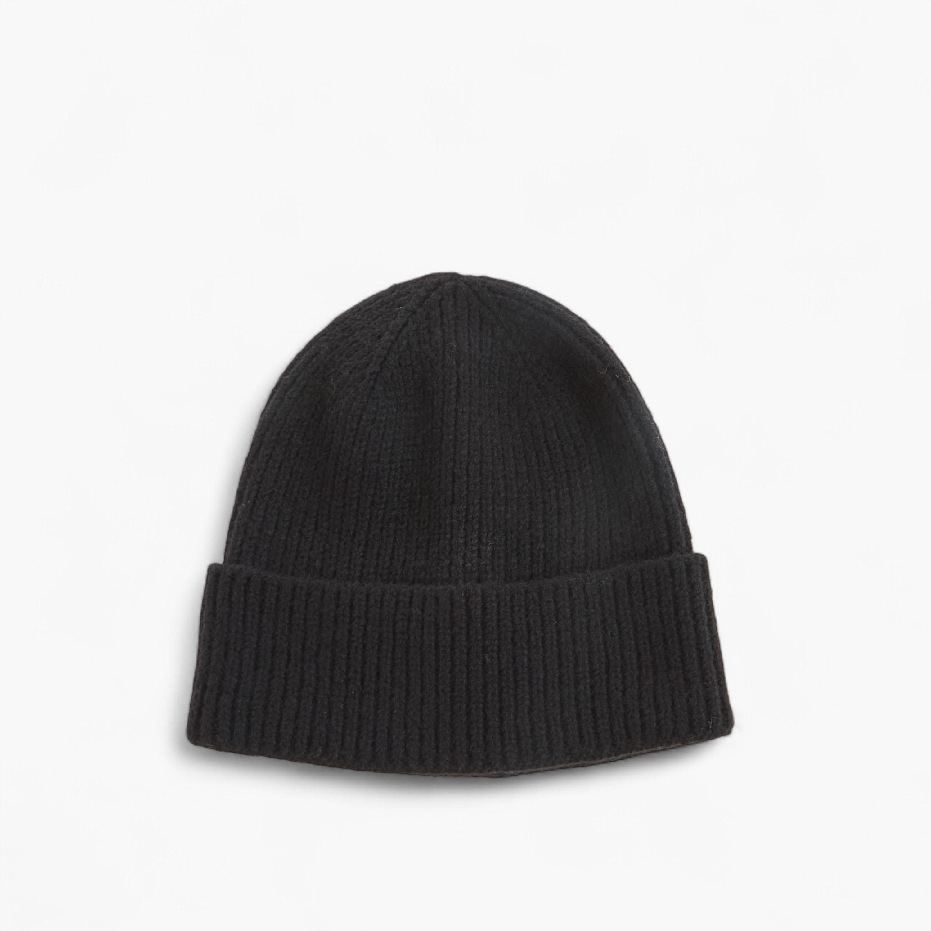 قبعة بيني مضلعة بحافة مطوية-women-clothingaccessories-capsandhats-image-4