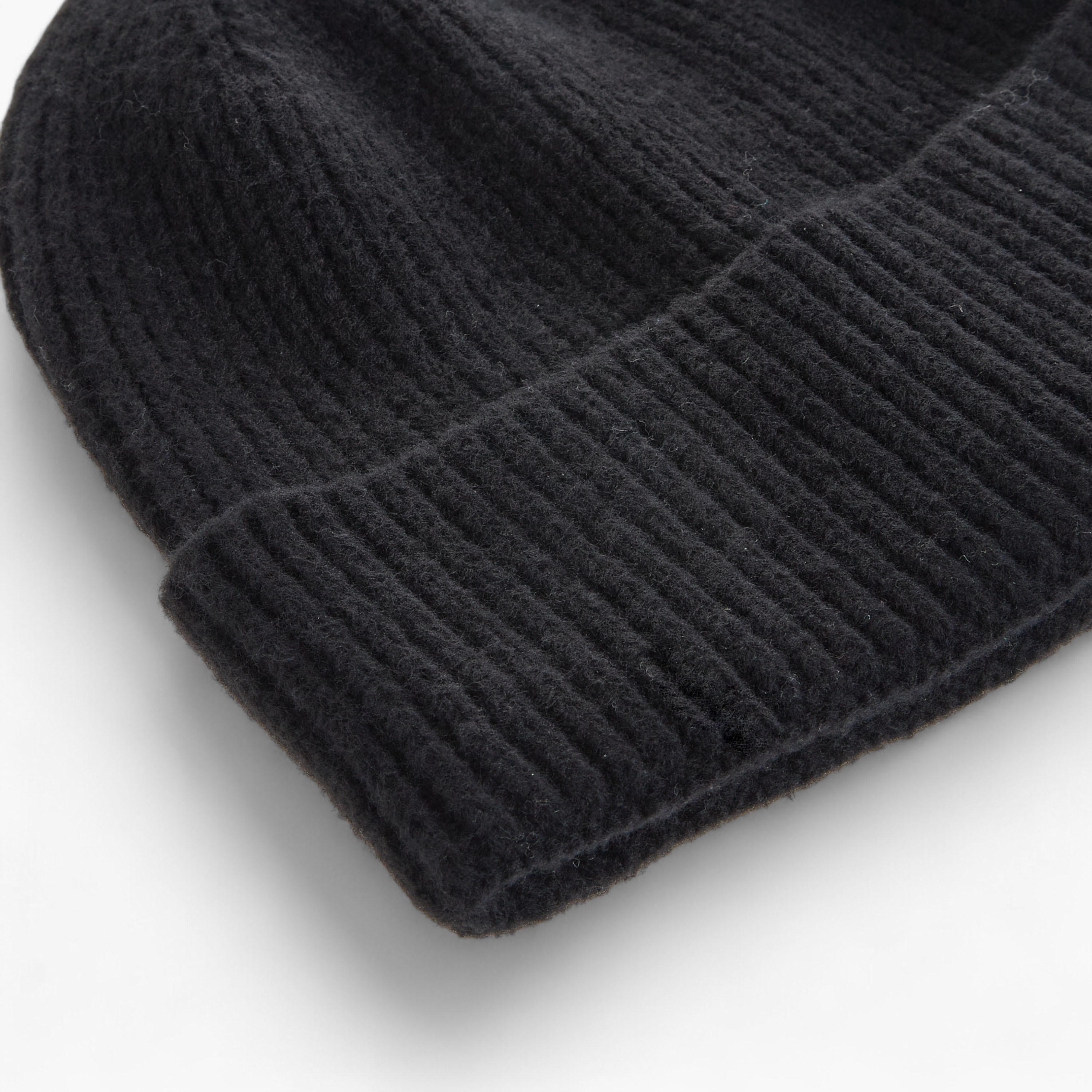 قبعة بيني مضلعة بحافة مطوية-women-clothingaccessories-capsandhats-image-2