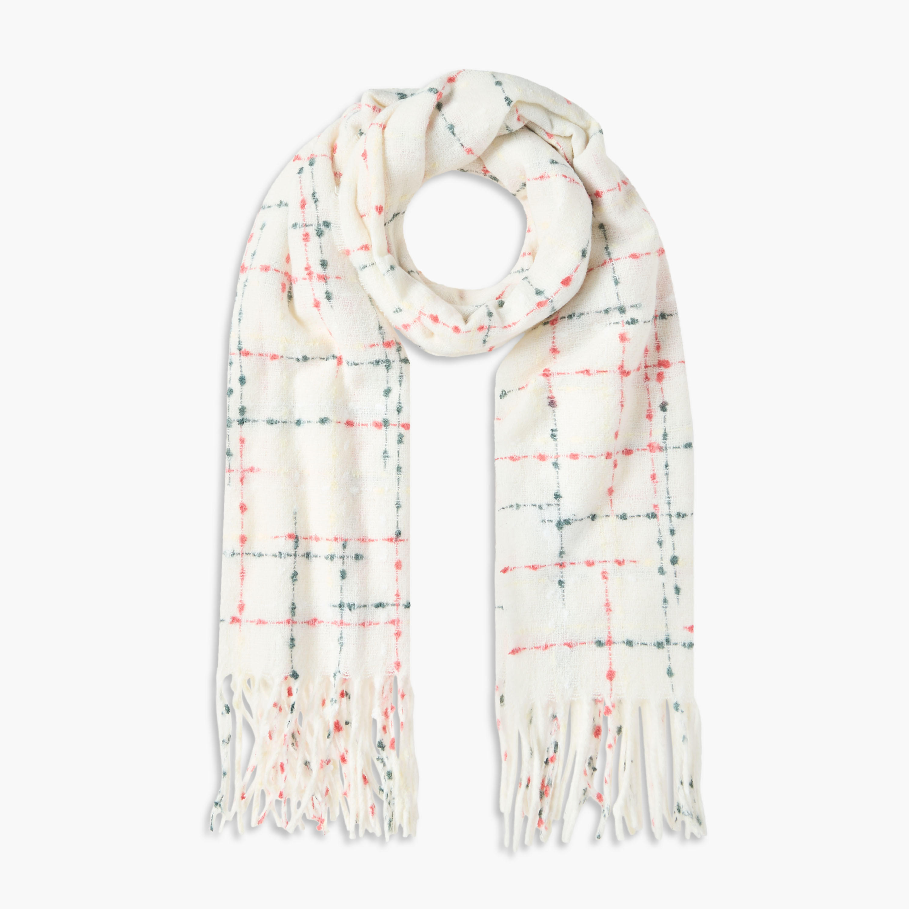 Scarf Fringe Accent Multicolour-women-winterwear-scarves-image-1