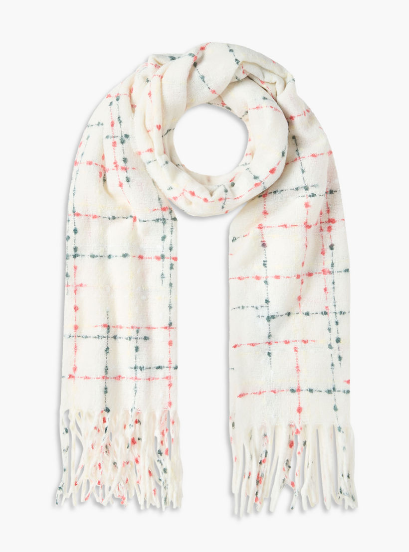 Scarf Fringe Accent Multicolour-women-winterwear-scarves-image-1