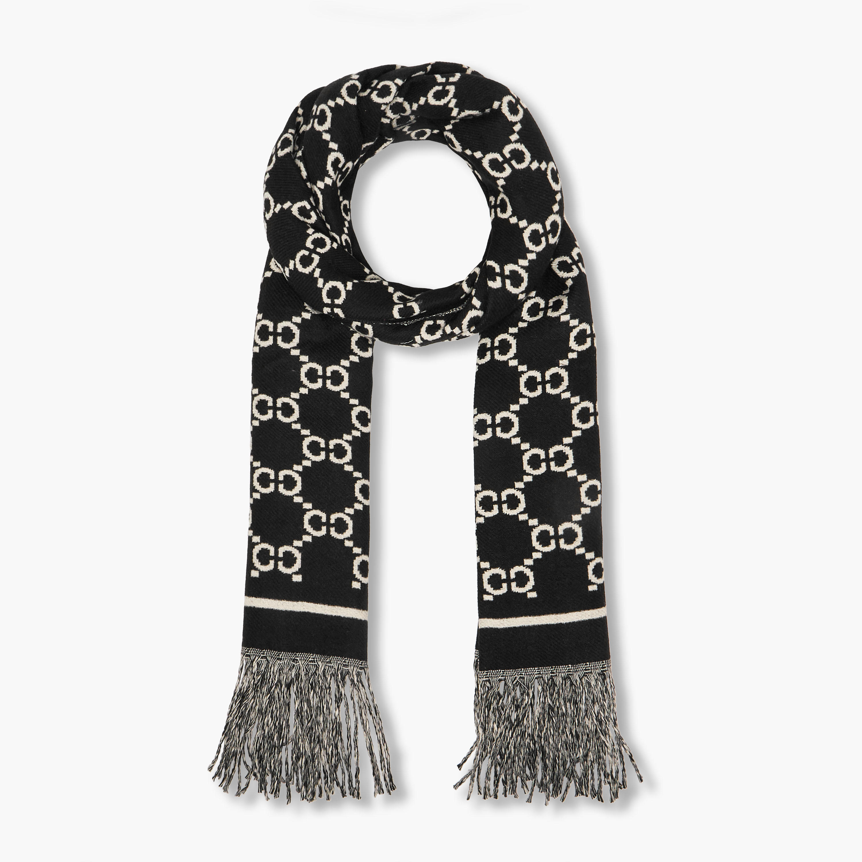 وشاح بوليستر بطبعات مونوجرام-women-winterwear-scarves-image-5