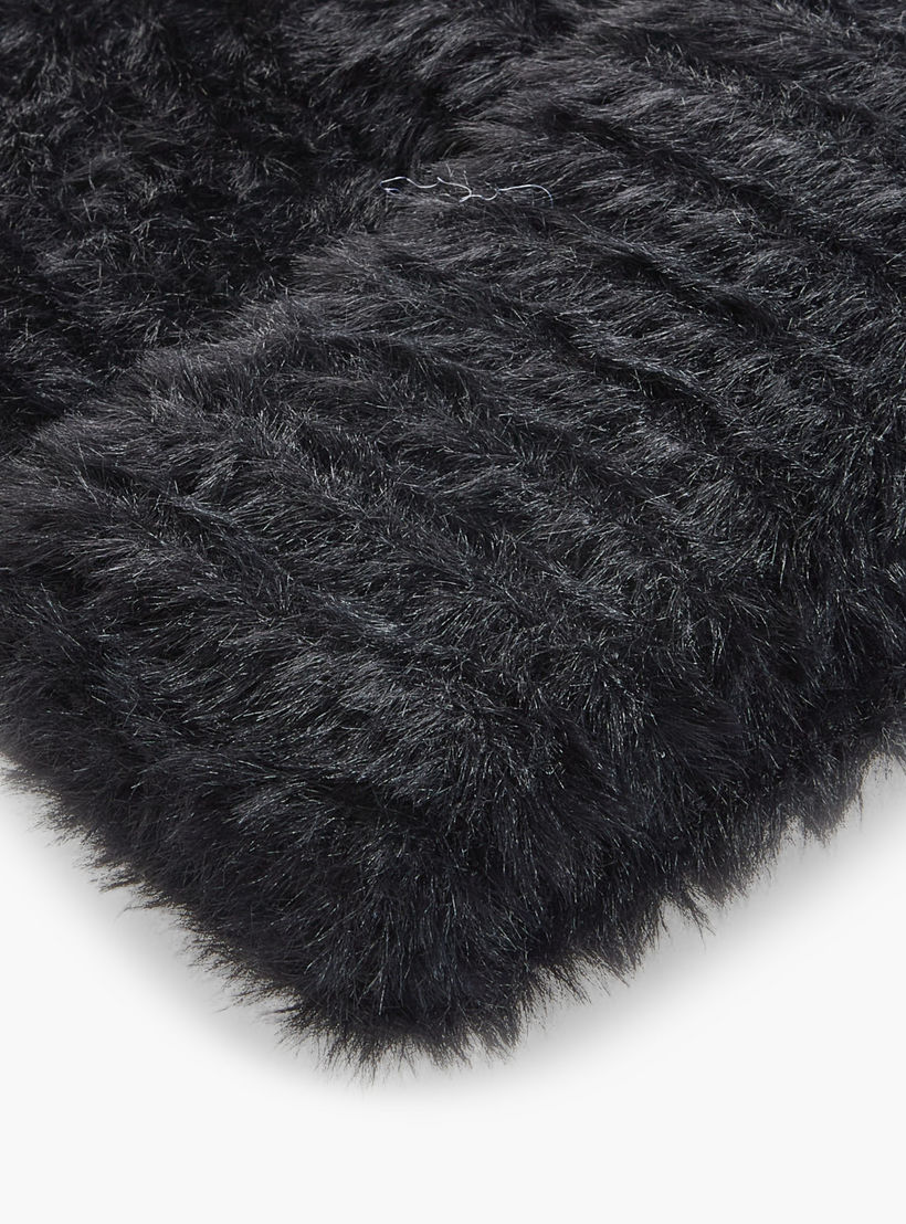 Textured Ear Detail Fluffy Beanie-women-clothingaccessories-capsandhats-image-3