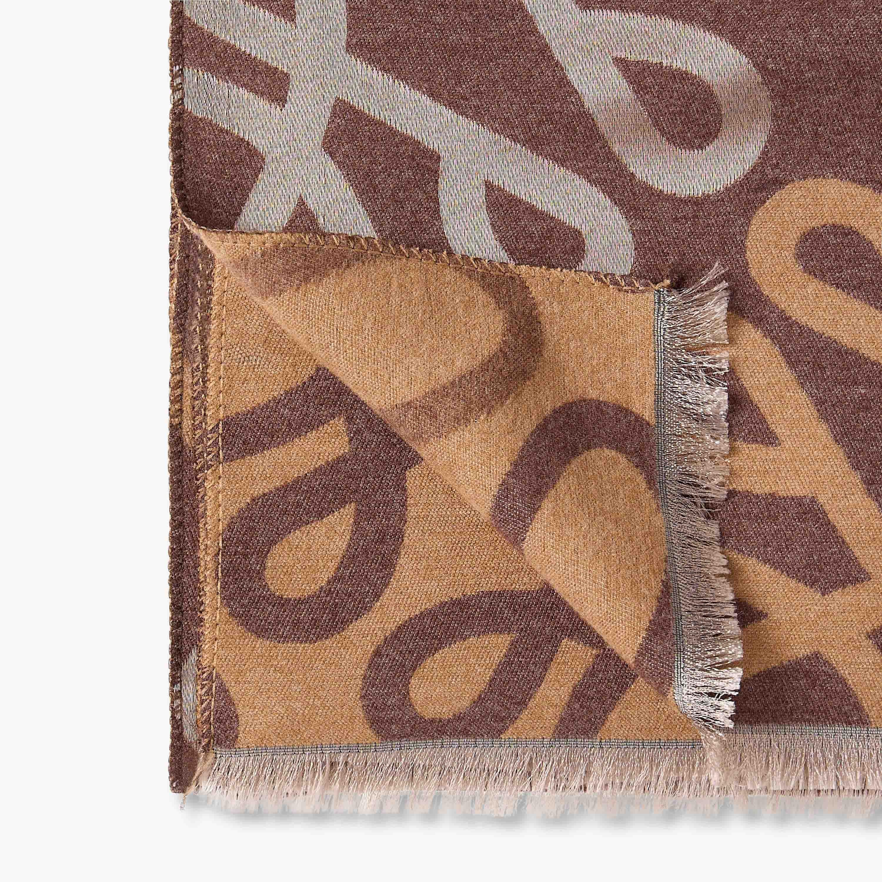 Scarf Polyester Blend Monogram Scripted-women-winterwear-scarves-image-4