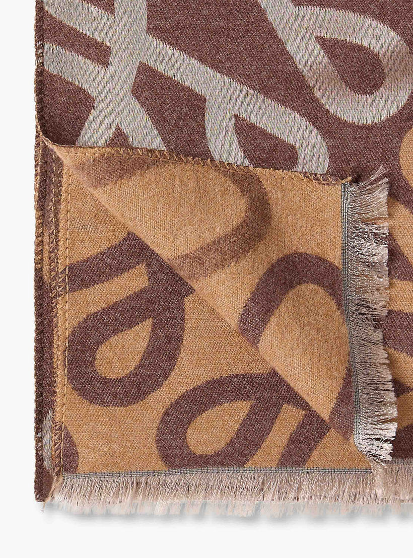 Scarf Polyester Blend Monogram Scripted-women-winterwear-scarves-image-4