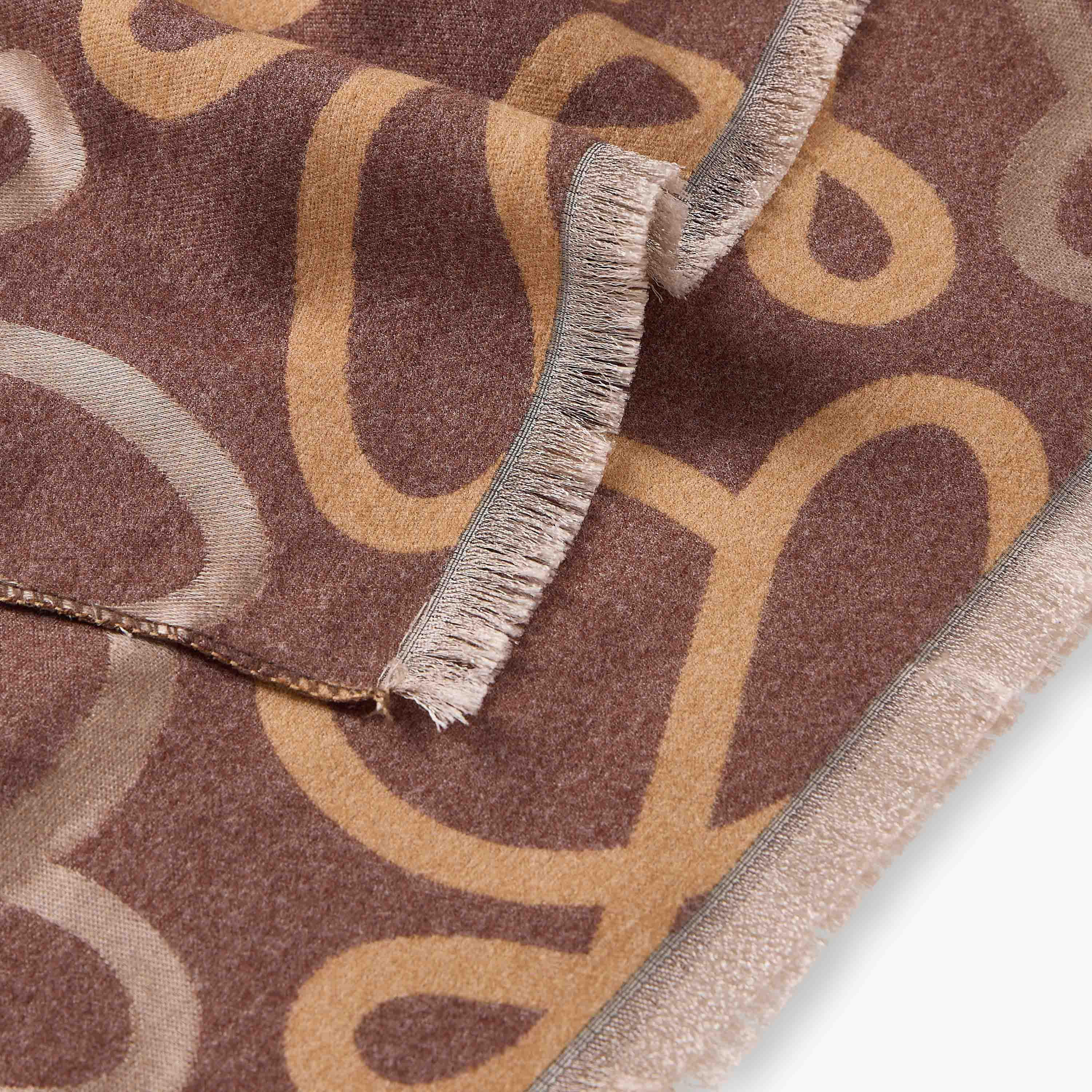 Scarf Polyester Blend Monogram Scripted-women-winterwear-scarves-image-5