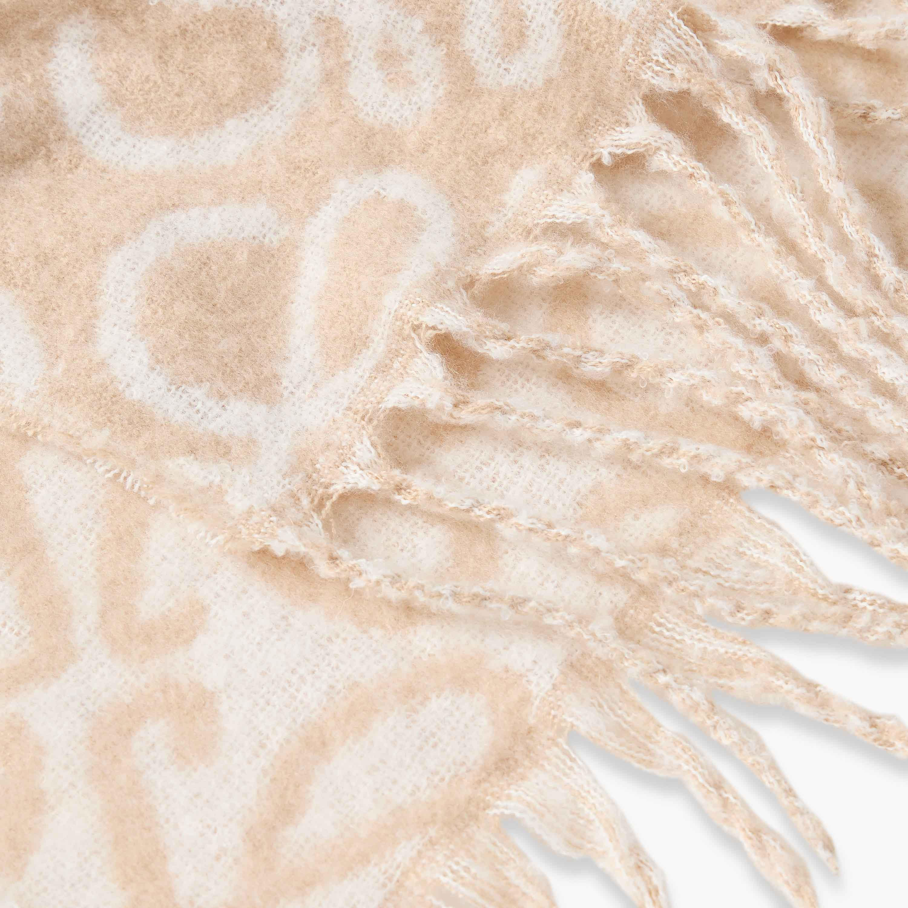 Scarf Fringe Accent Polyester Multicolour-women-winterwear-scarves-image-5