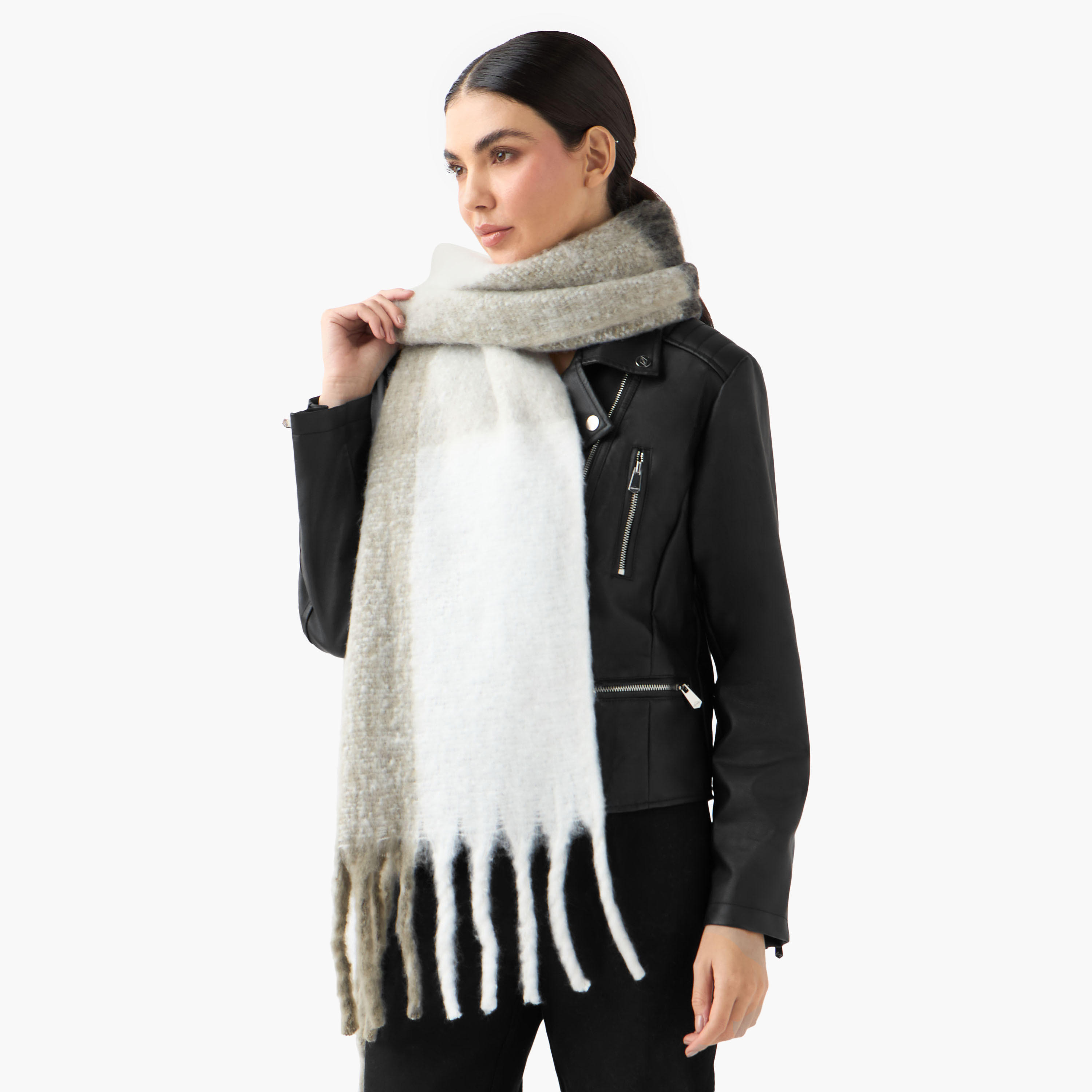 Scarf Polyester Checked-women-winterwear-scarves-image-2