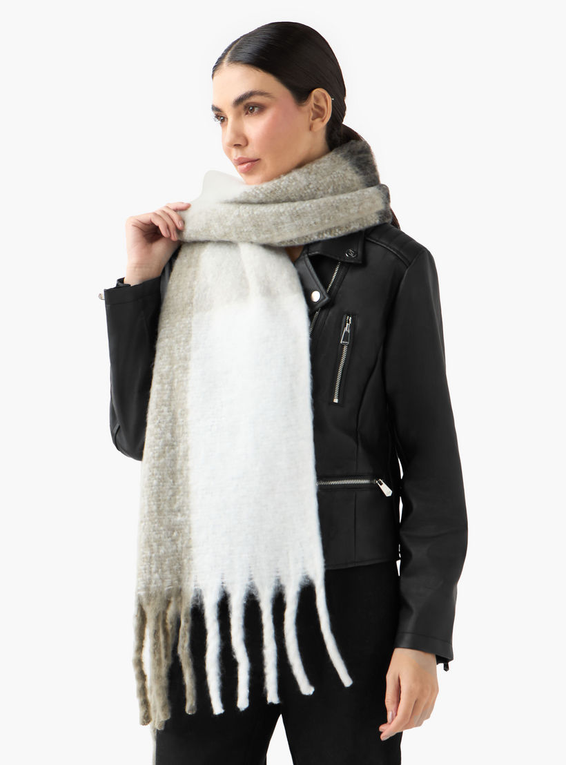 Scarf Polyester Checked-women-winterwear-scarves-image-2