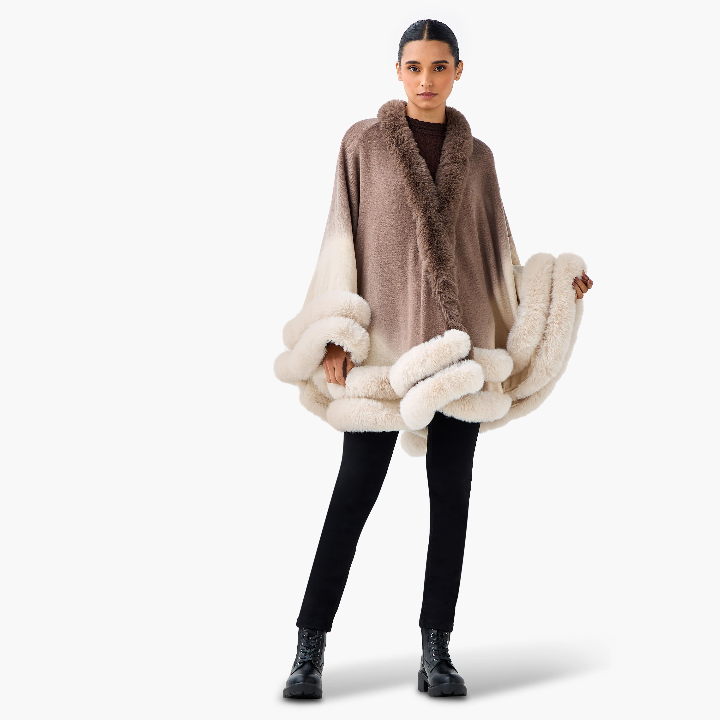 رداء كاب  طويل بقصة فرو صناعي-women-winterwear-cardigansandjumpers-cardigans-image-2