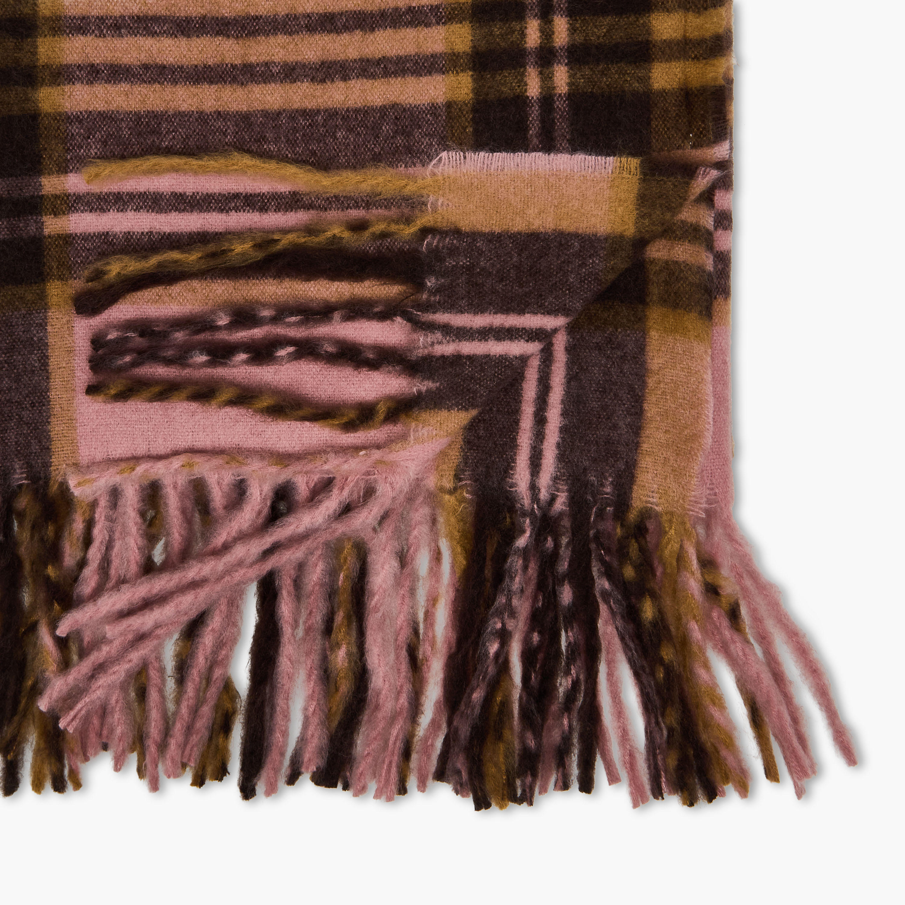وشاح بوليستر ملون كاروهات-women-winterwear-scarves-image-2