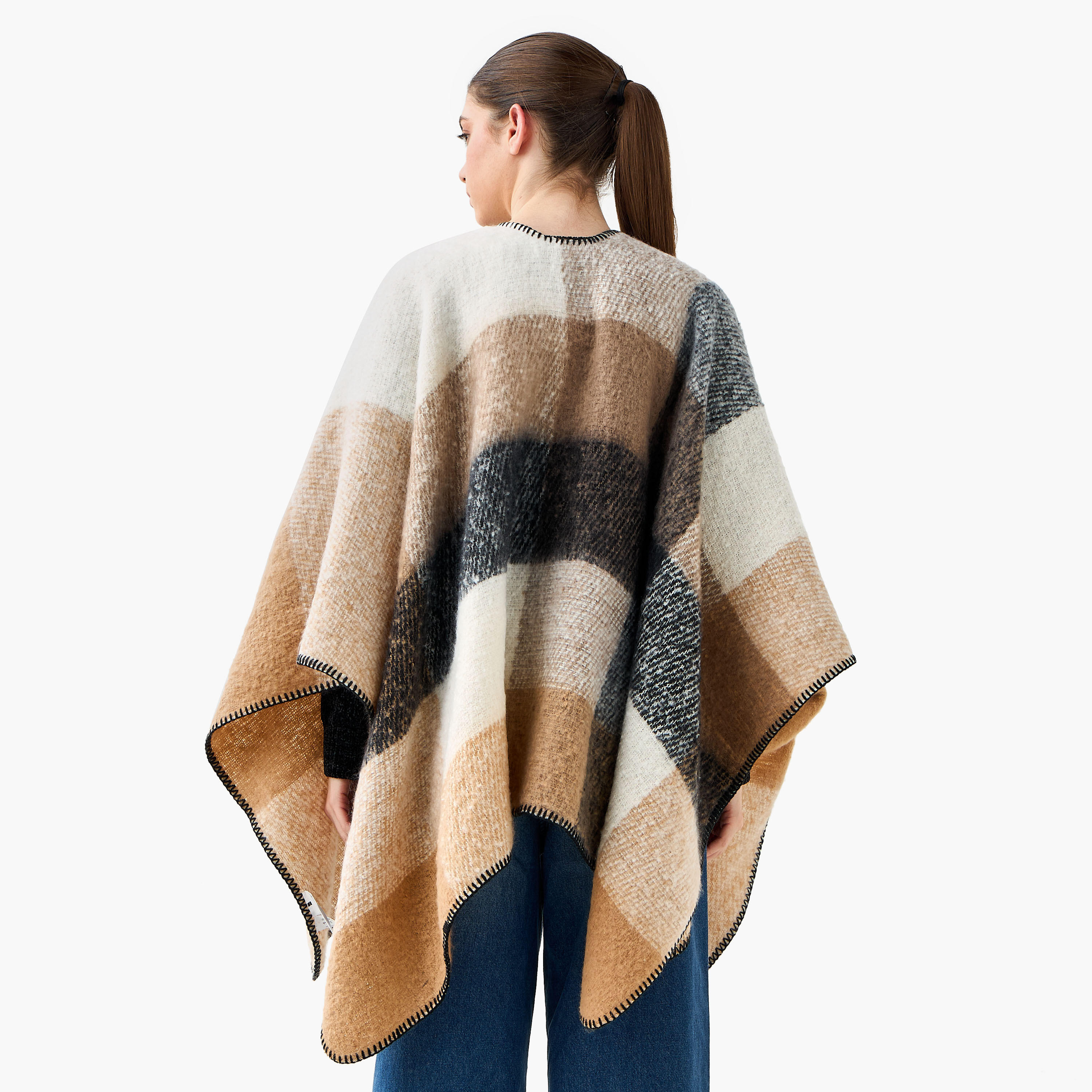 Cape Checked Polyester Multicolour-women-winterwear-scarves-image-3
