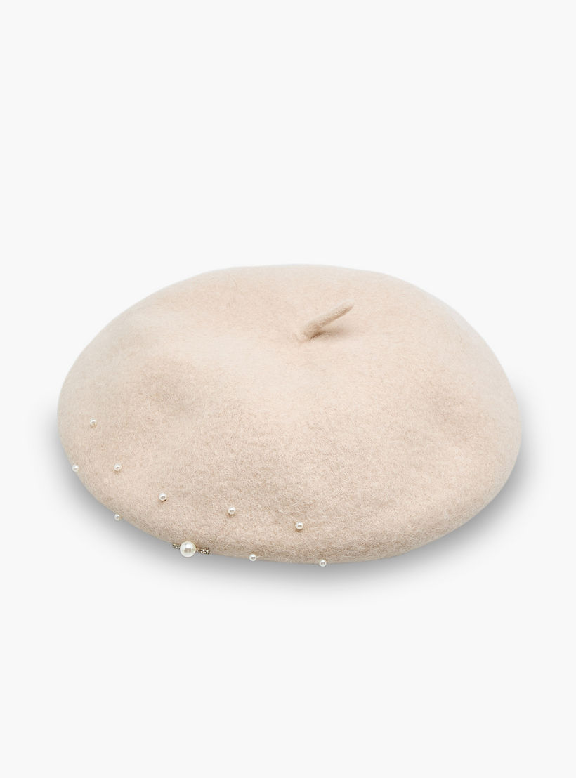 Pearl Embellished Beret Cap-women-clothingaccessories-capsandhats-image-3
