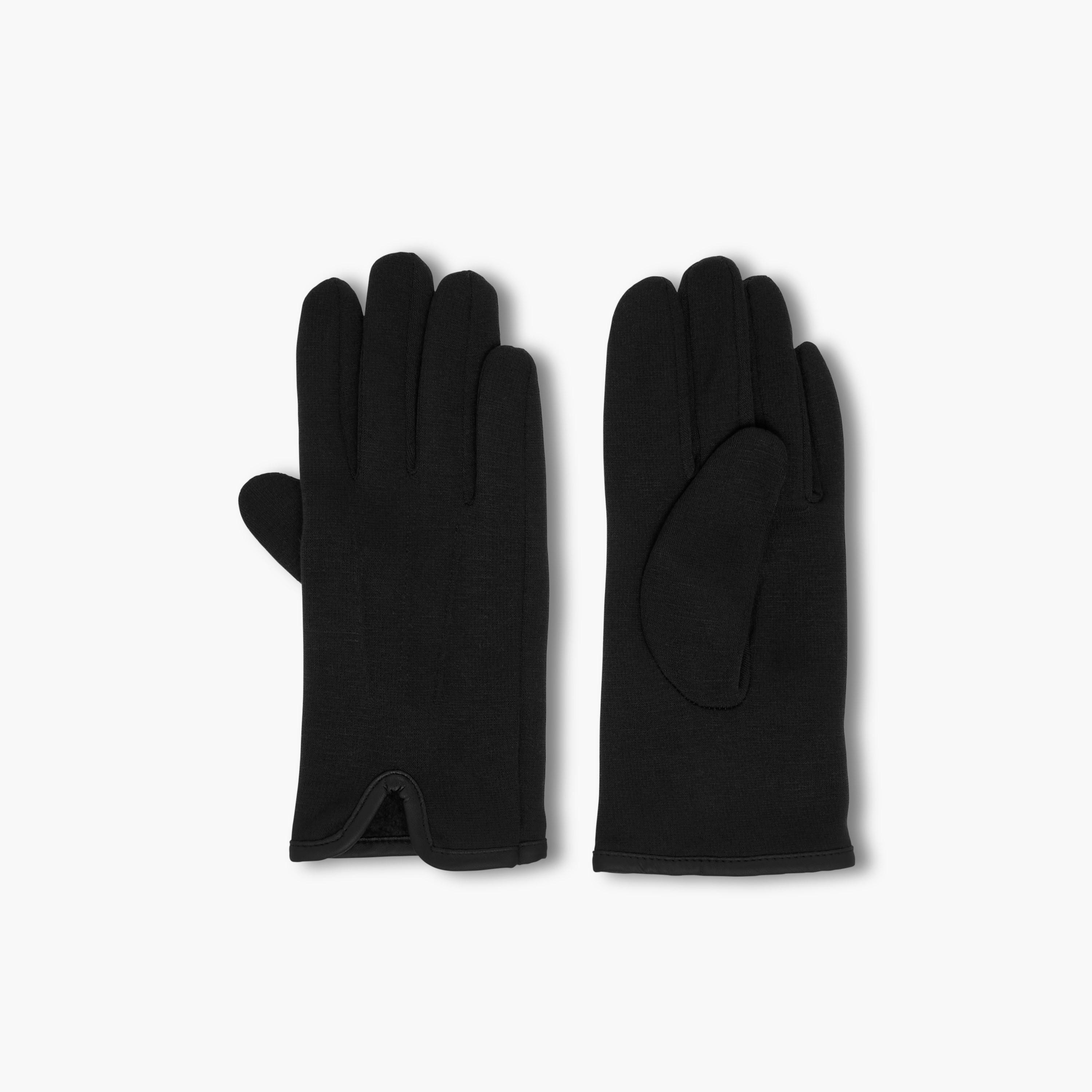 قفازات جلد سويدي بوليستر شتوية-women-winterwear-gloves-image-4