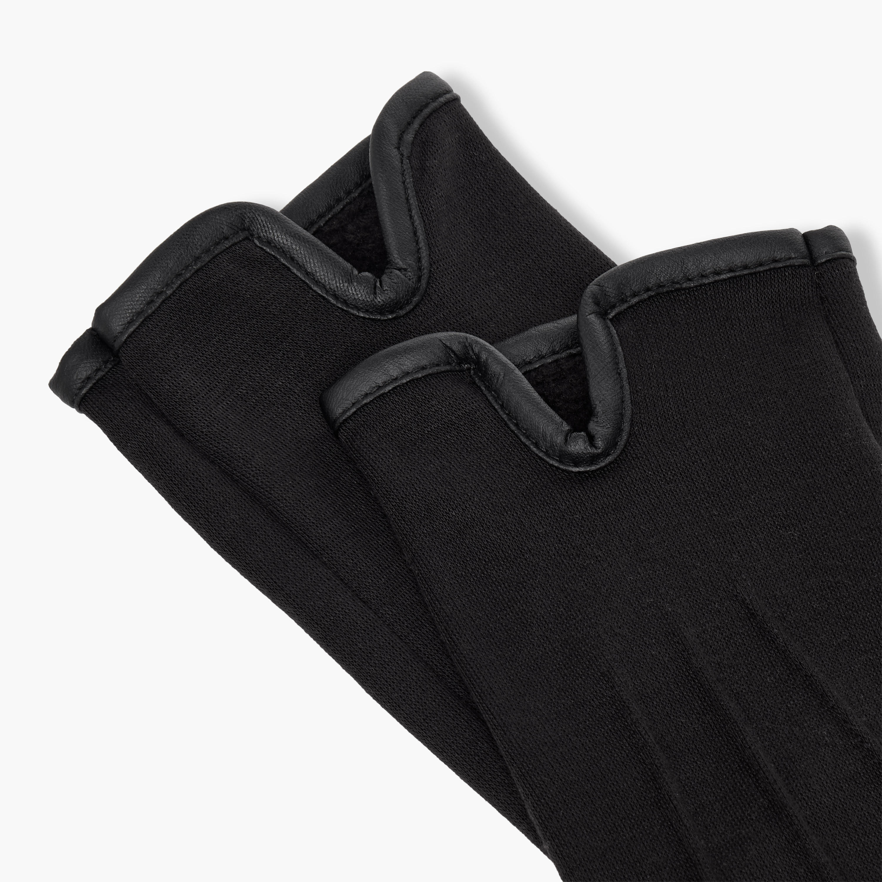 قفازات جلد سويدي بوليستر شتوية-women-winterwear-gloves-image-2