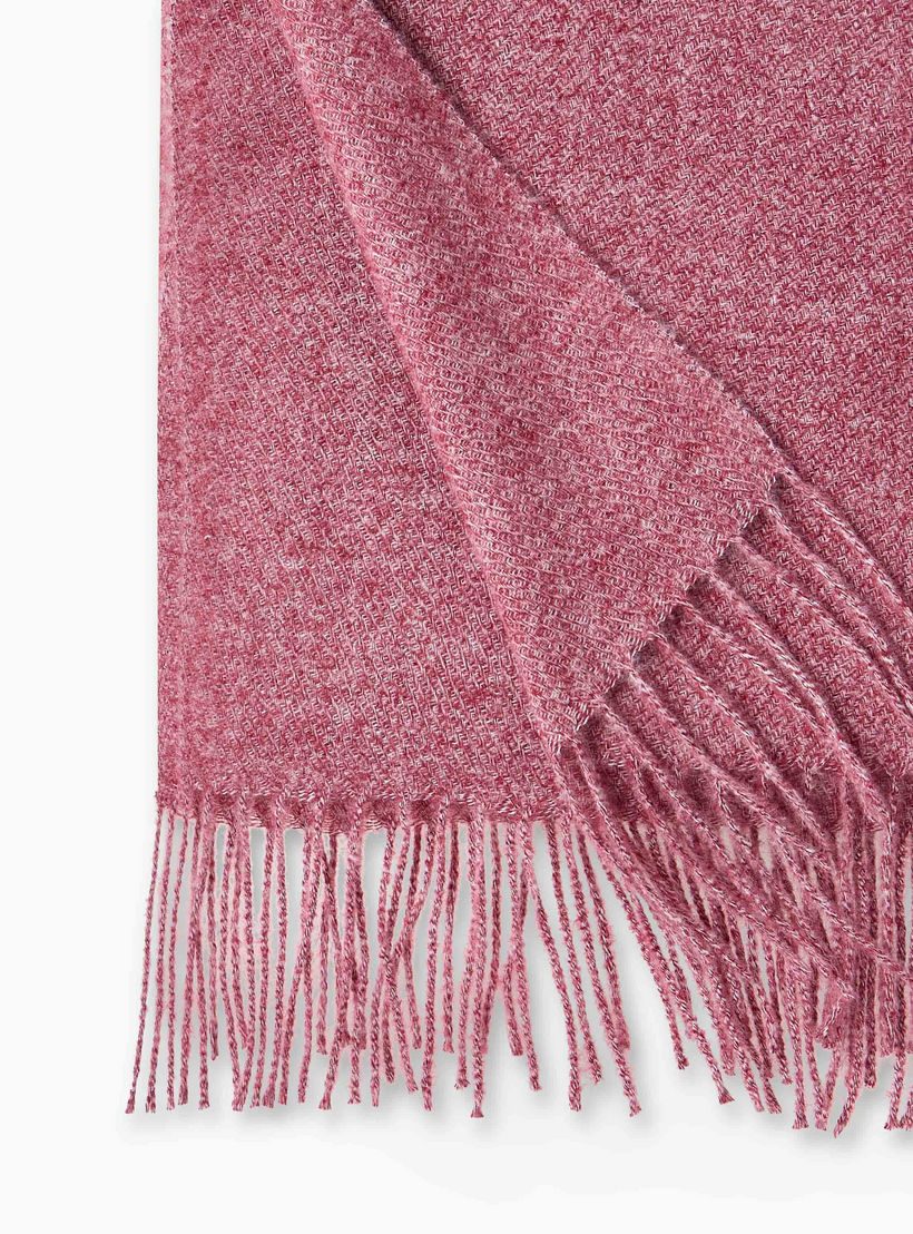Scarf Fringe Detail Red-women-winterwear-scarves-image-4