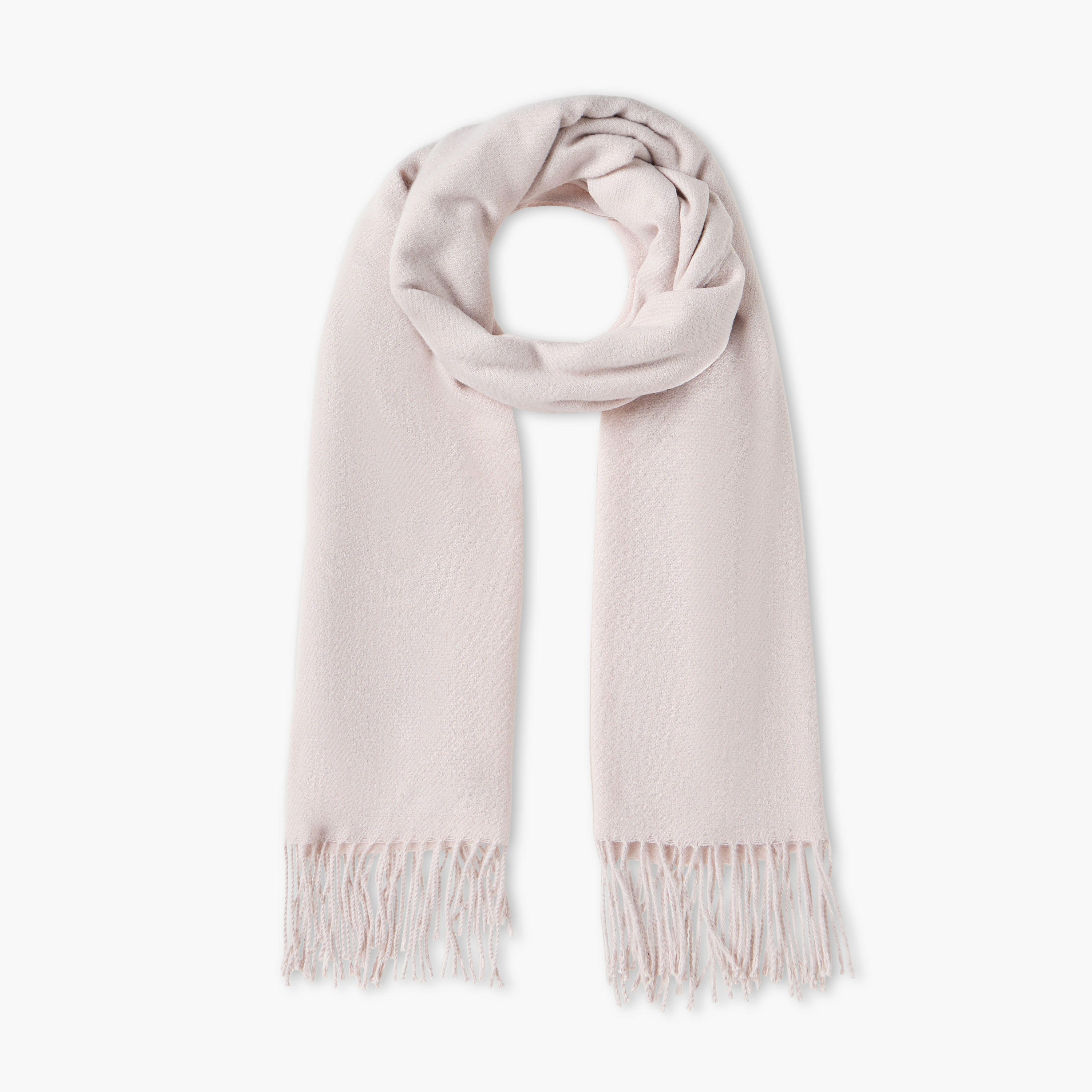 وشاح أحمر بتفاصيل شراشيب-women-winterwear-scarves-image-1