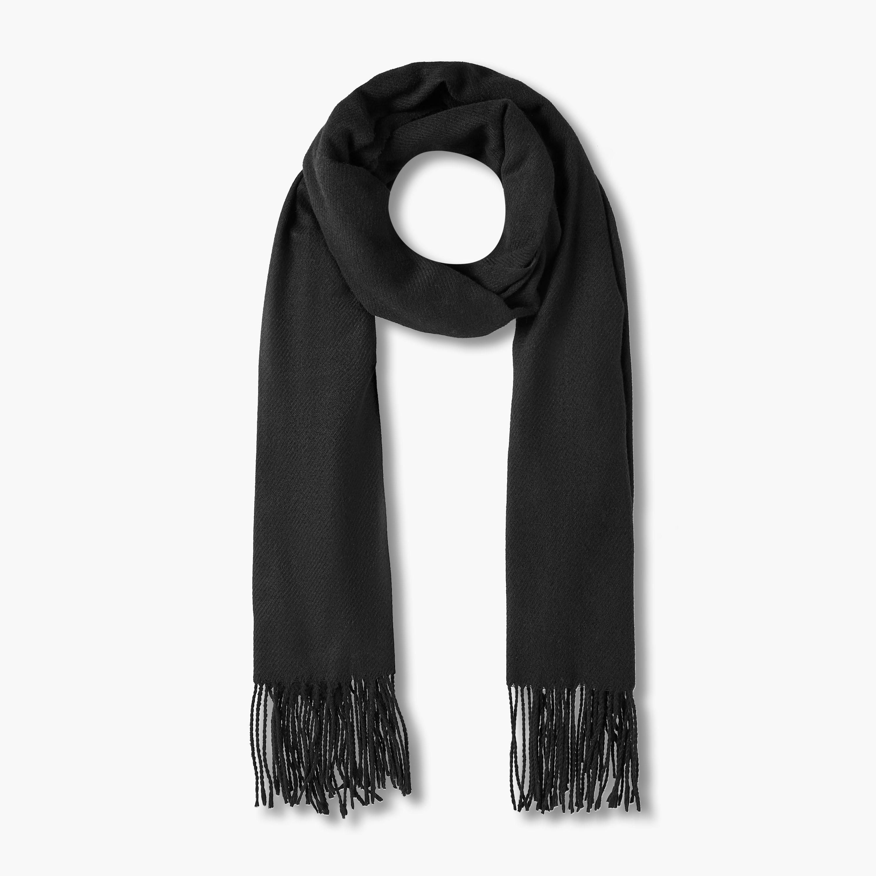 وشاح أحمر بتفاصيل شراشيب-women-winterwear-scarves-image-1