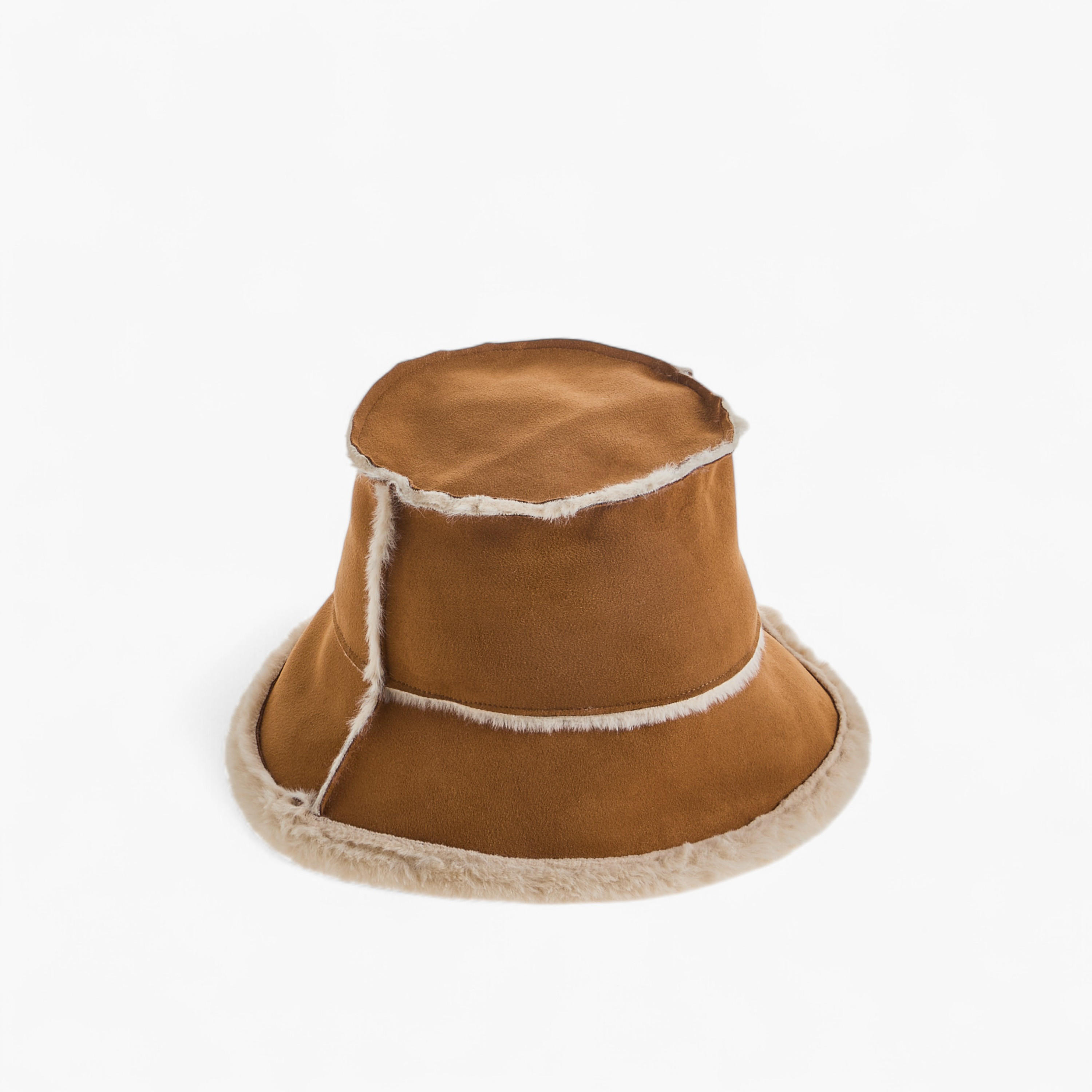 قبعة دلو شيرلينج جلد سويدي-women-clothingaccessories-capsandhats-image-2