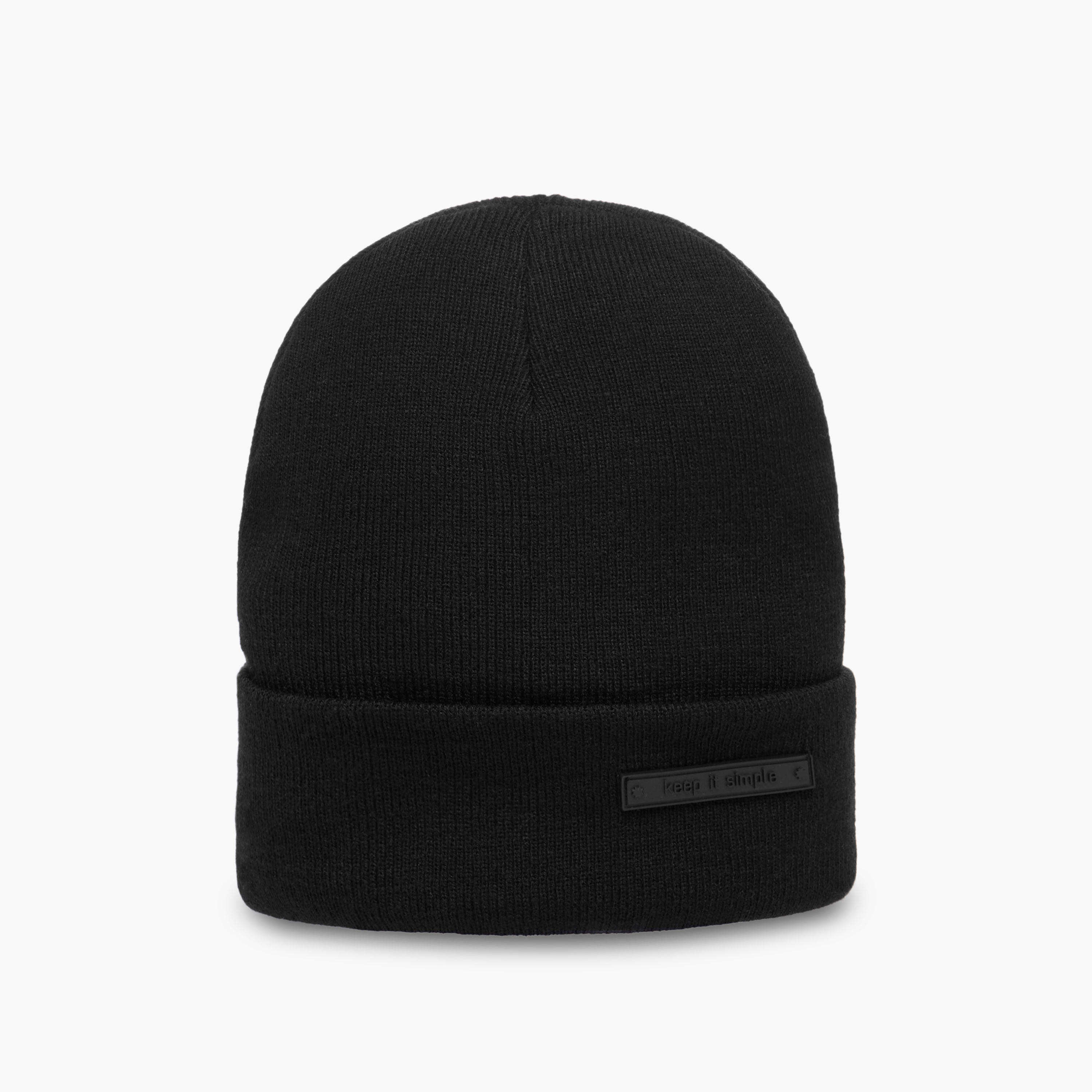 قبعة بيني مضلعة بتفاصيل شعار-women-clothingaccessories-capsandhats-image-4