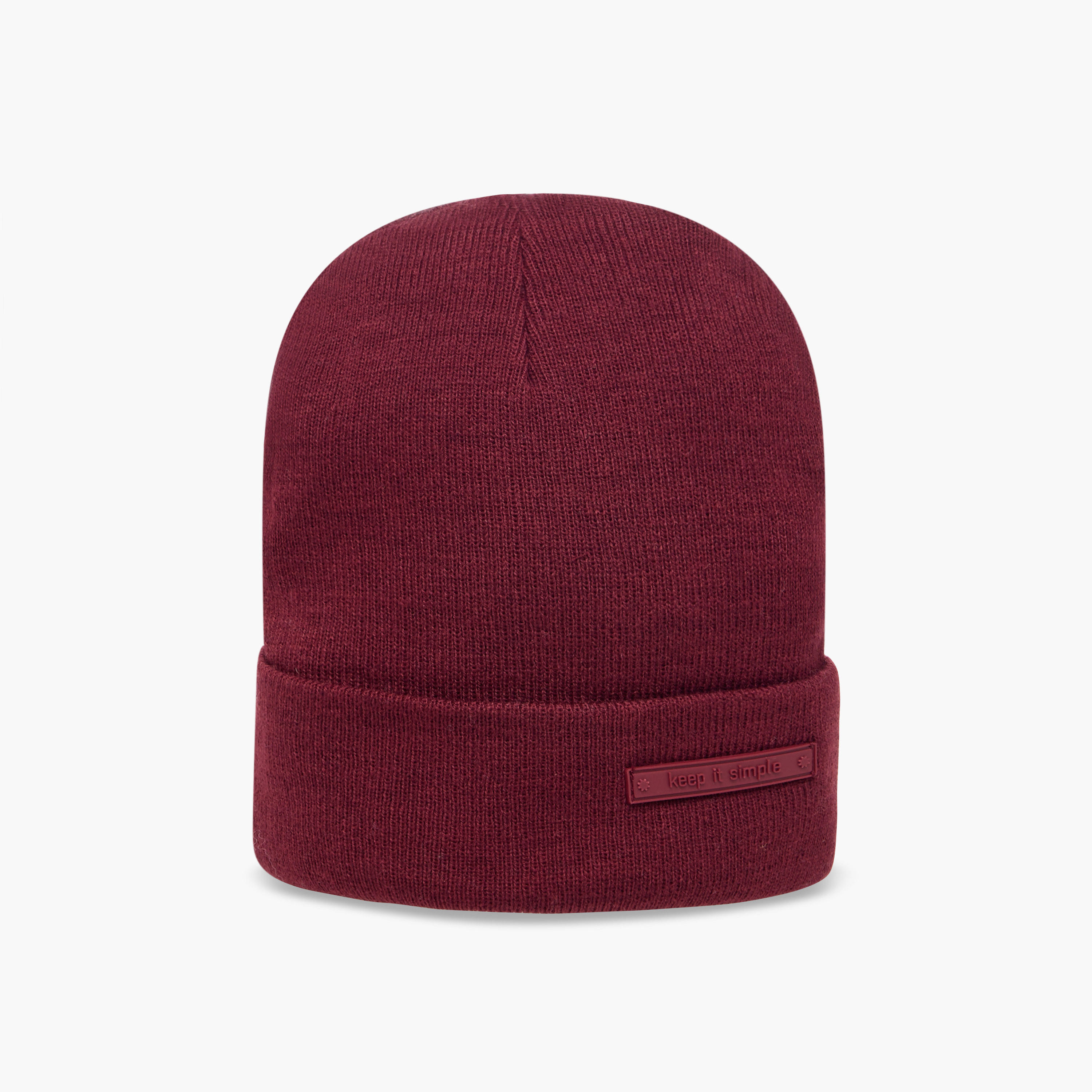 قبعة بيني مضلعة بتفاصيل شعار-women-clothingaccessories-capsandhats-image-1