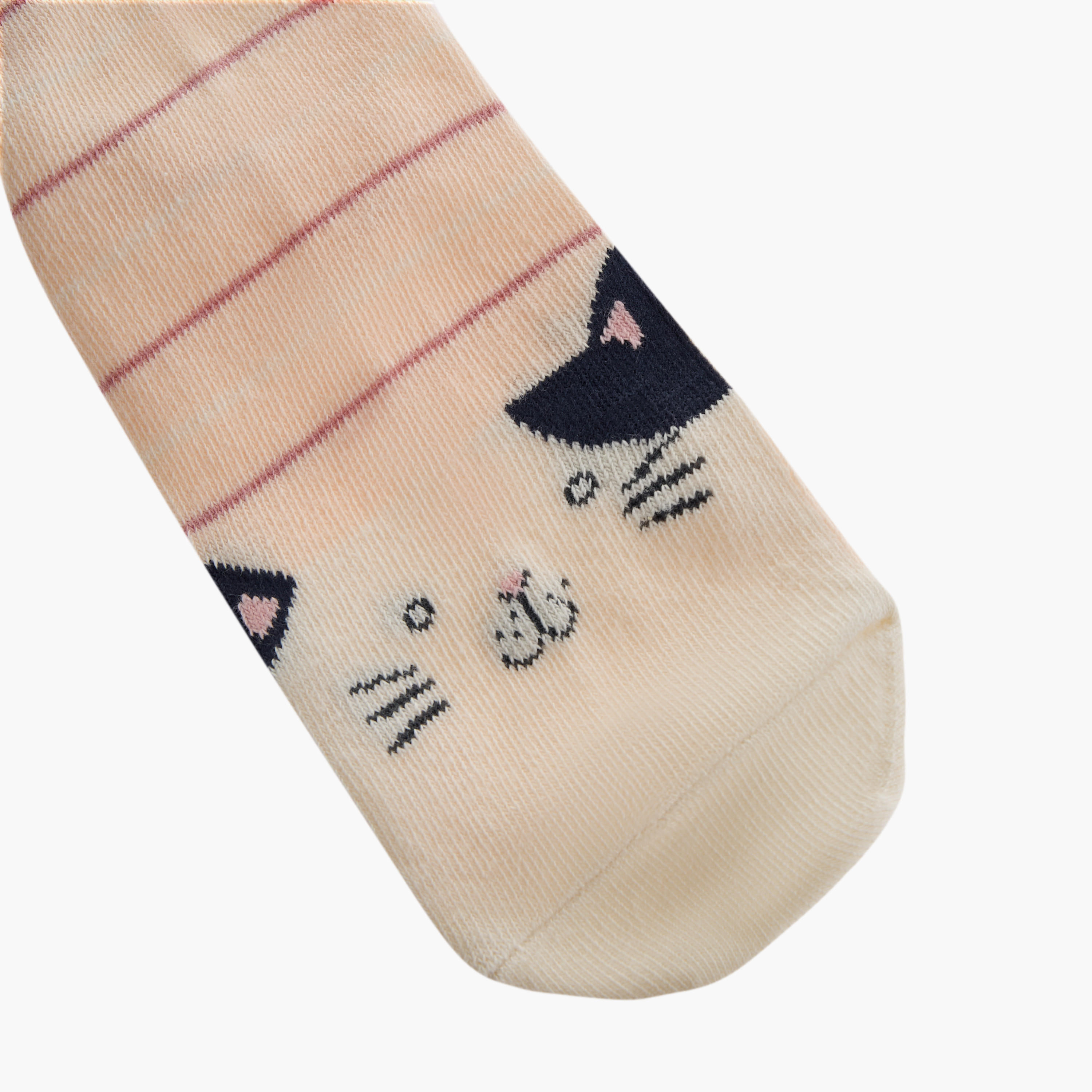 Pack of 3 Cat Detail Crew Length Socks-women-socksandstockings-image-5
