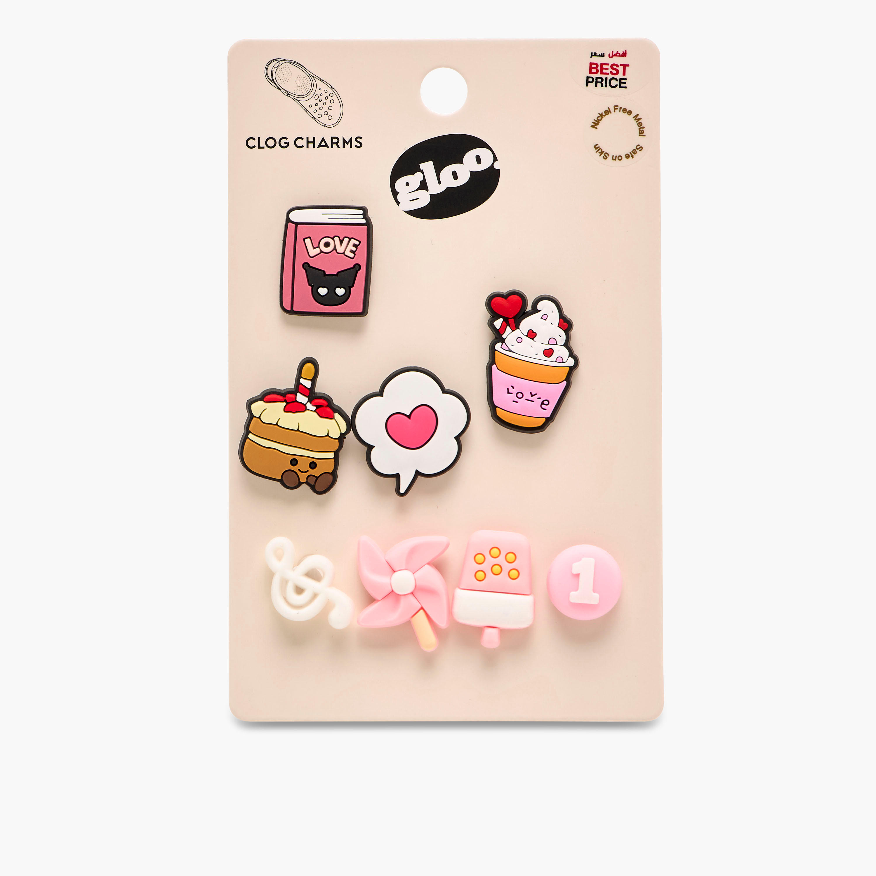Set of 8 - Gloo Assorted Clog Charm-women-clothingaccessories-novelties-image-8