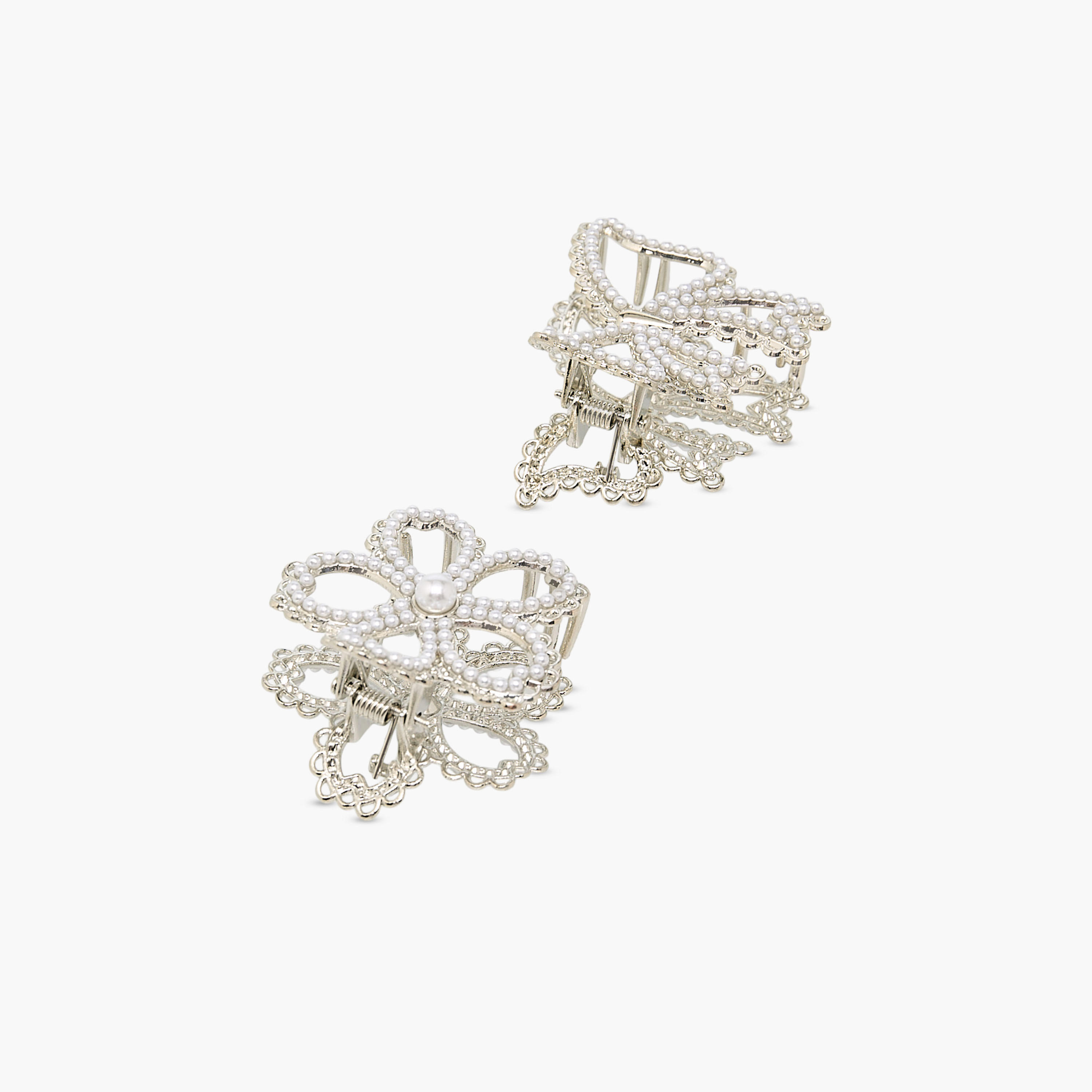 مشبك شعر بتفاصيل لؤلؤ - طقم من قطعتين-women-hairaccessories-clamps-image-4