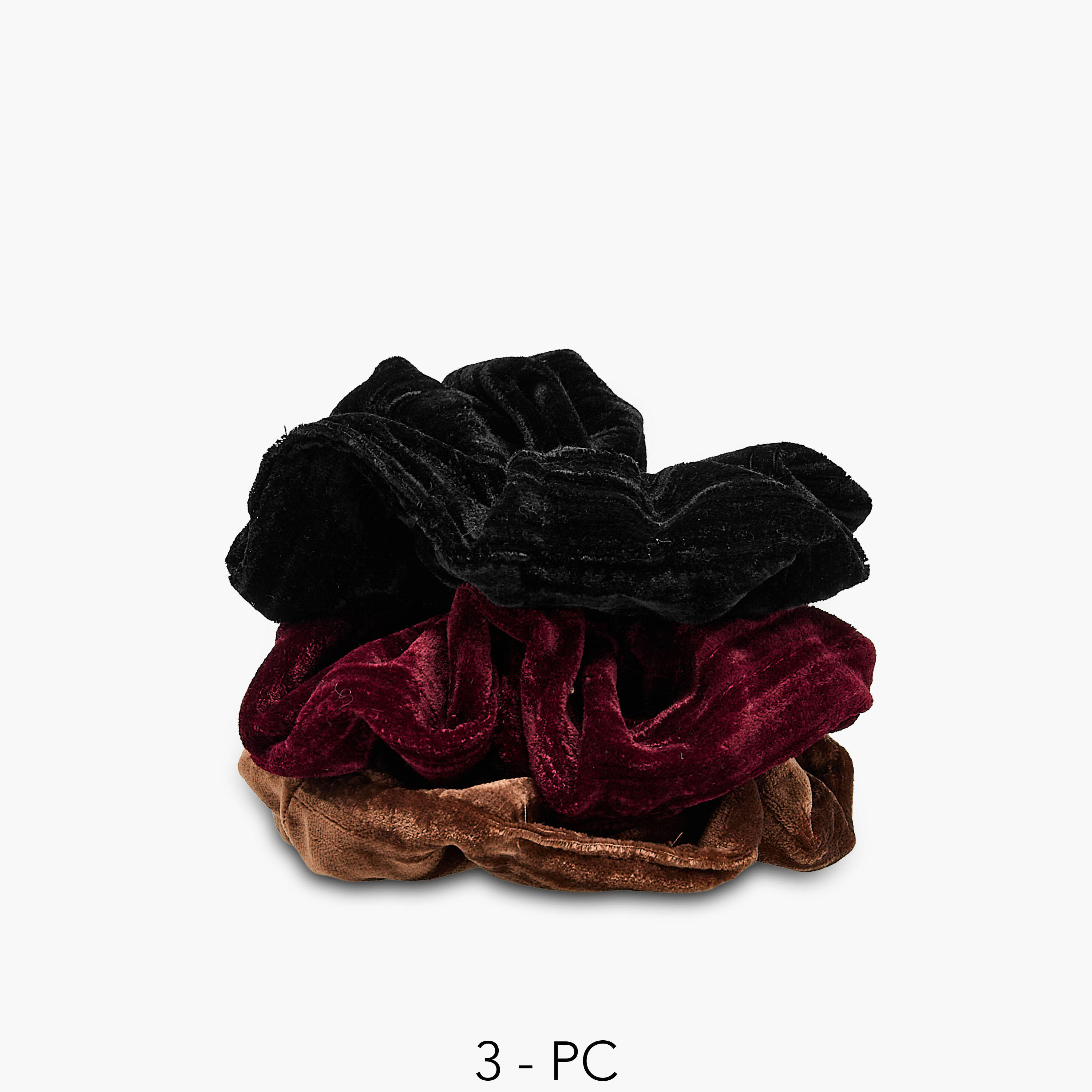 Pack of 3 Velvet Hair Scrunchie-women-hairaccessories-scrunchies-image-1