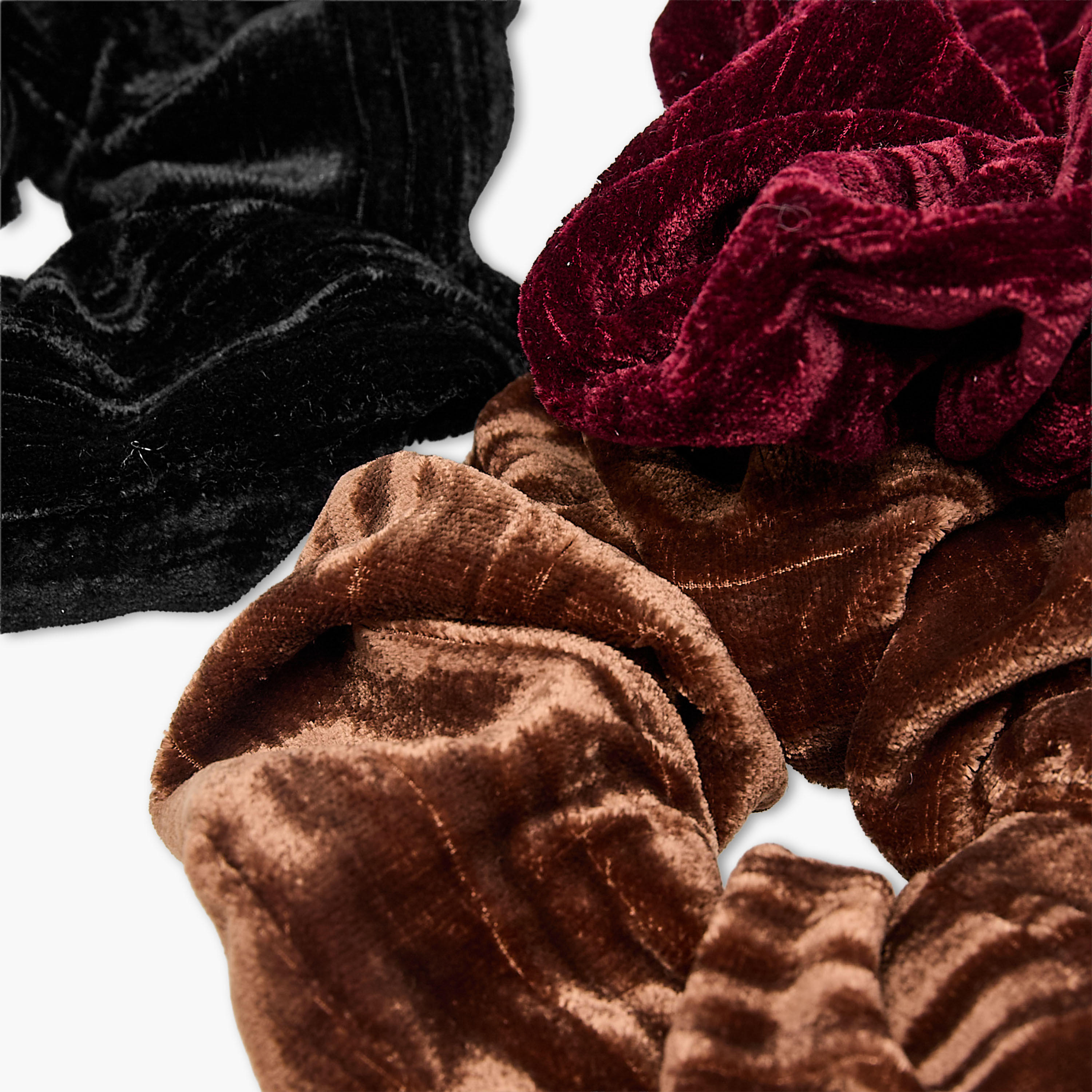 Pack of 3 Velvet Hair Scrunchie-women-hairaccessories-scrunchies-image-5