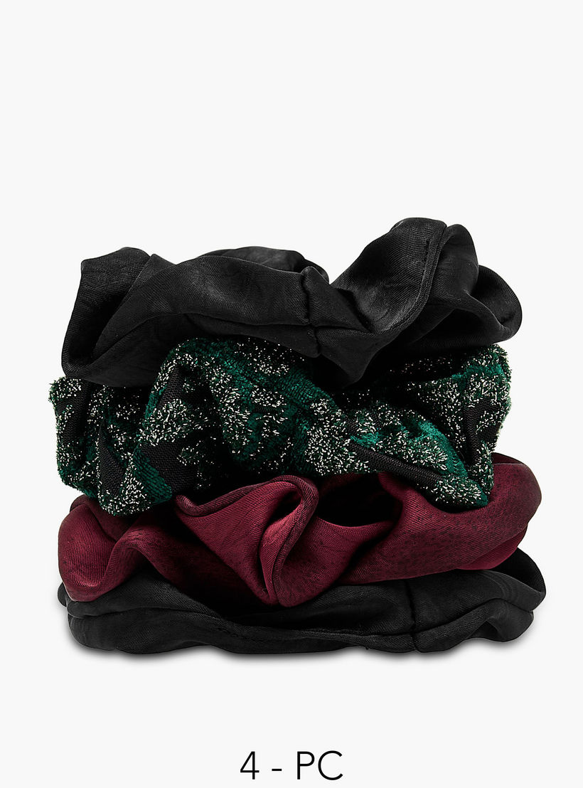 Pack of 4 Assorted Hair Scrunchie-women-hairaccessories-scrunchies-image-1