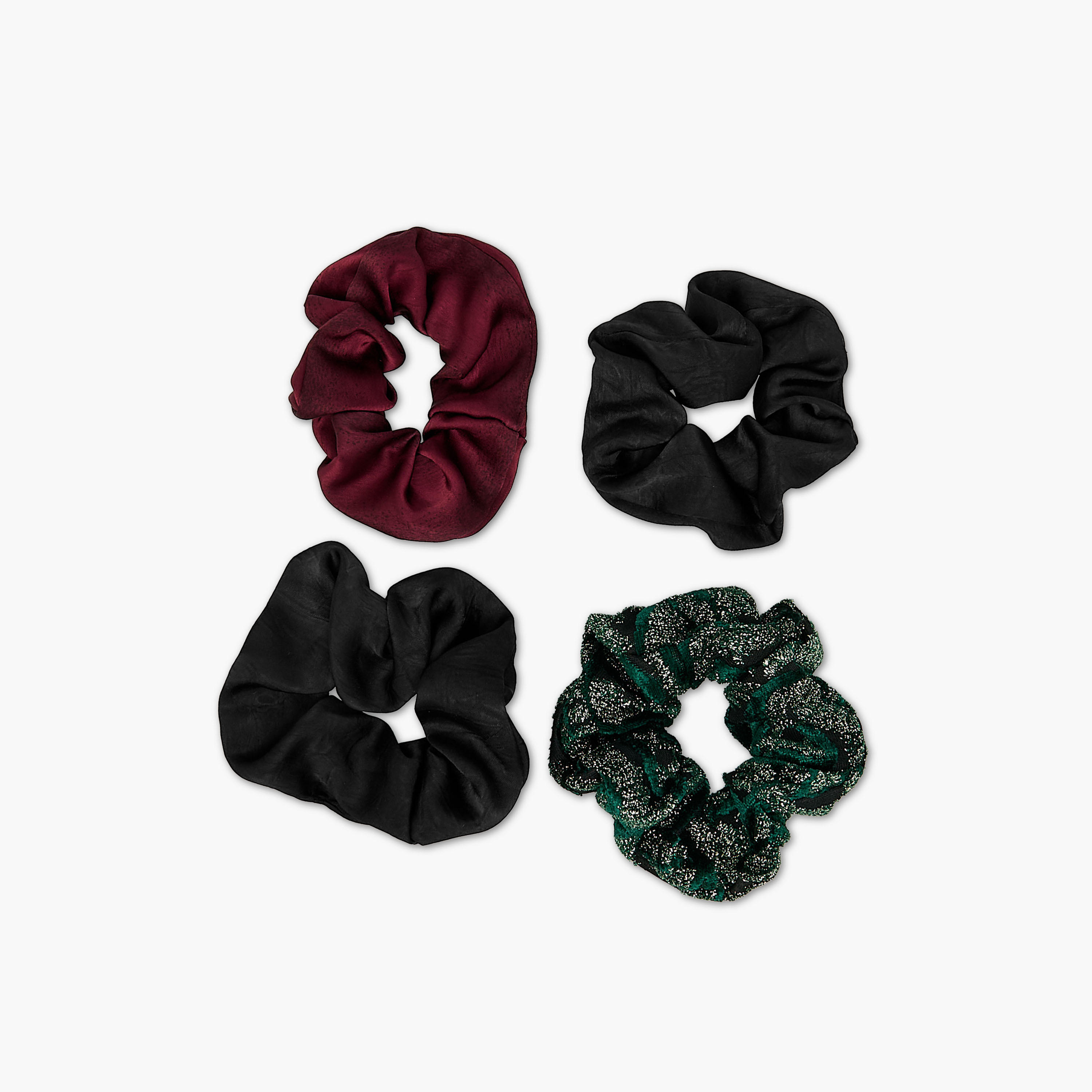 Pack of 4 Assorted Hair Scrunchie-women-hairaccessories-scrunchies-image-3