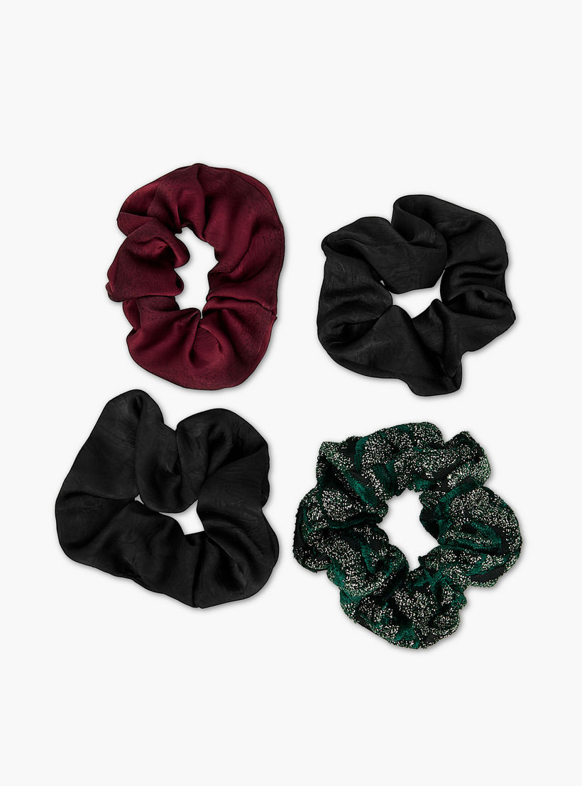 Pack of 4 Assorted Hair Scrunchie-women-hairaccessories-scrunchies-image-3