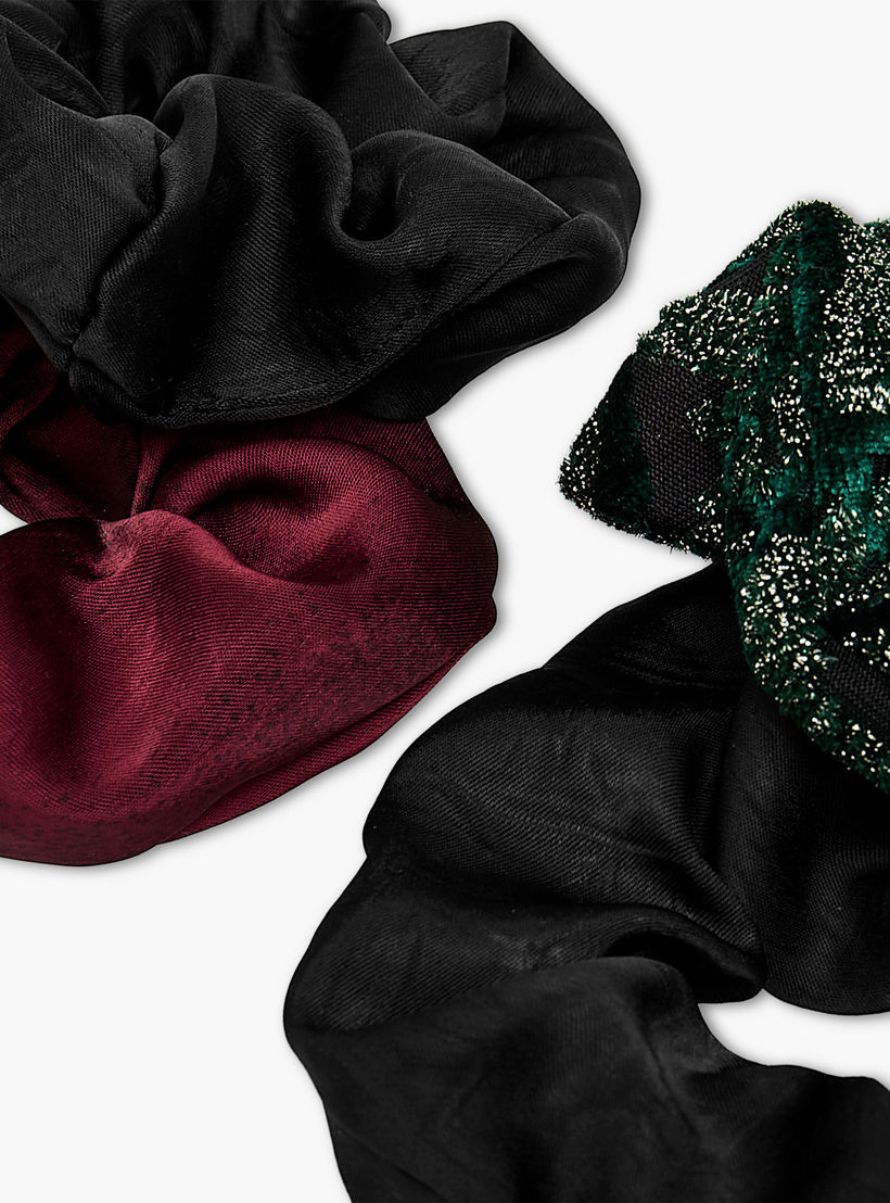Pack of 4 Assorted Hair Scrunchie-women-hairaccessories-scrunchies-image-4