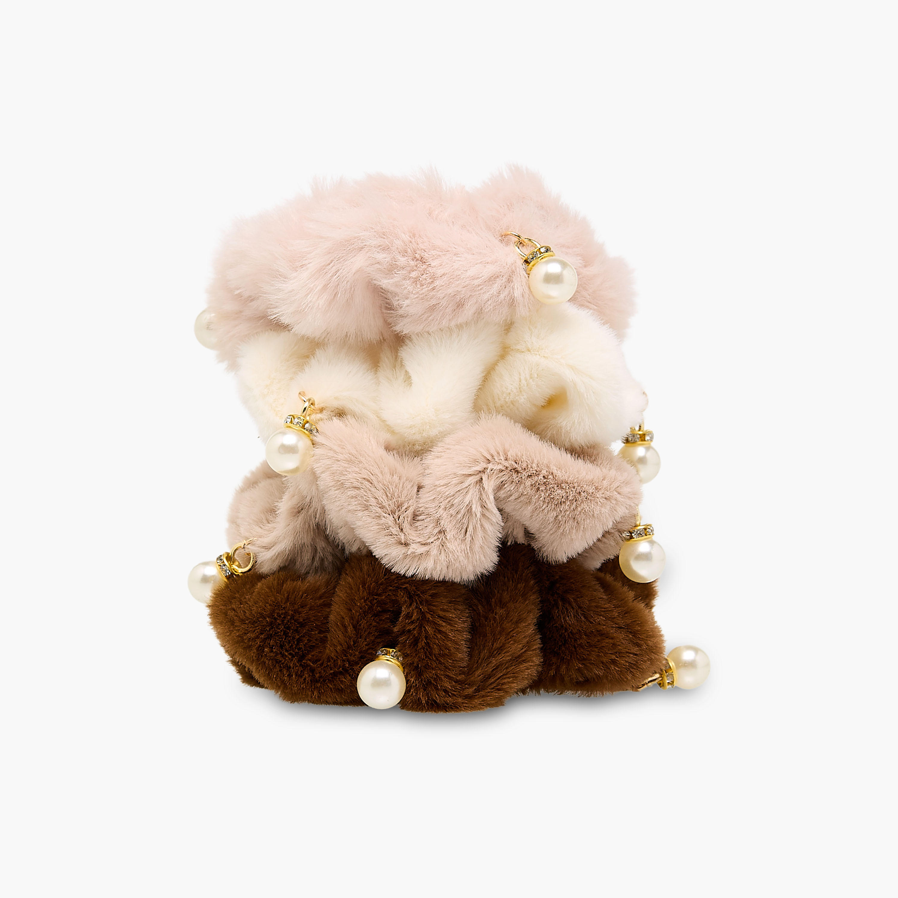 ربطات شعر سكرانشي بزينة لؤلؤ - عبوة 4 قطع-women-hairaccessories-scrunchies-image-2