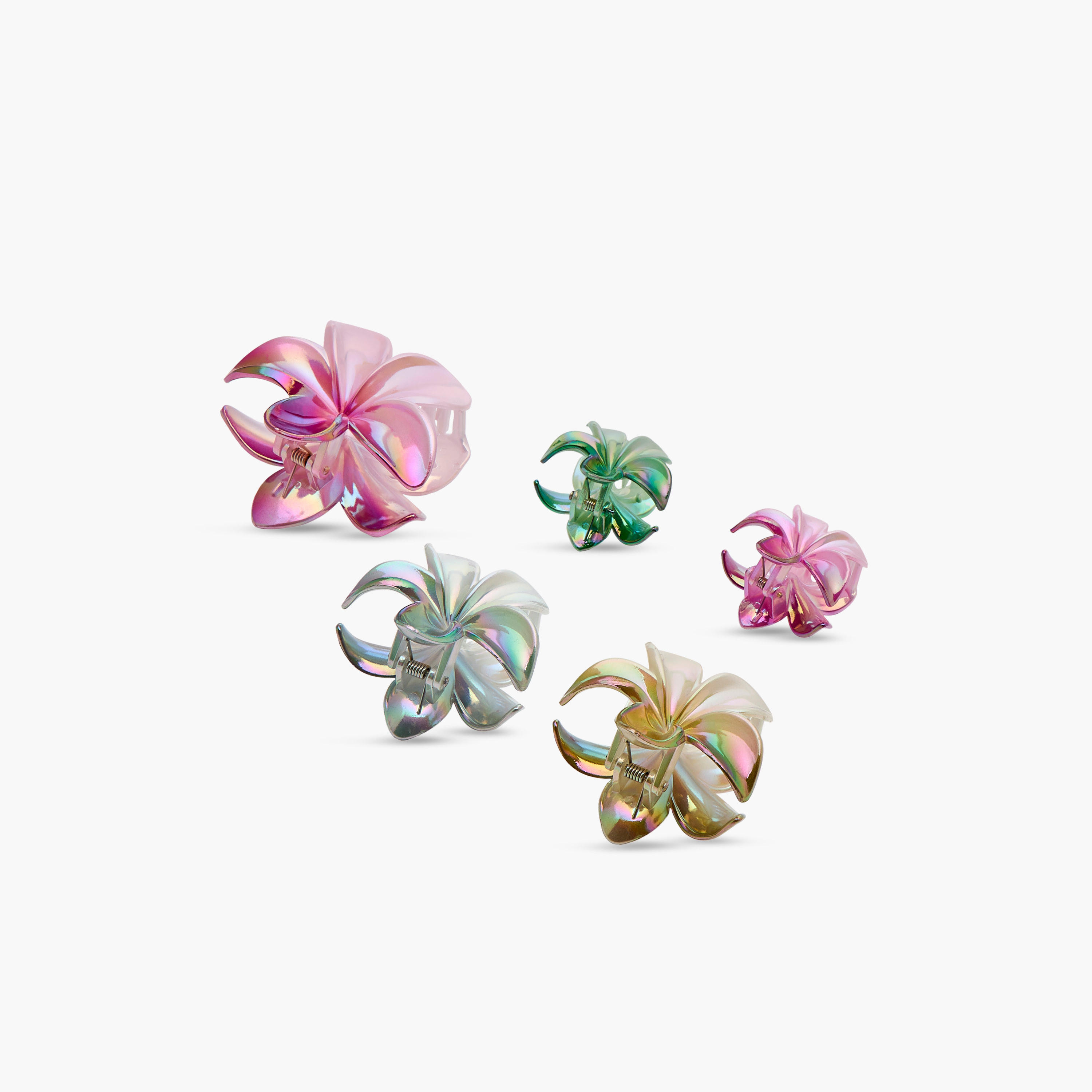 Pack of 5 Floral Hair Clamp-women-hairaccessories-clamps-image-8